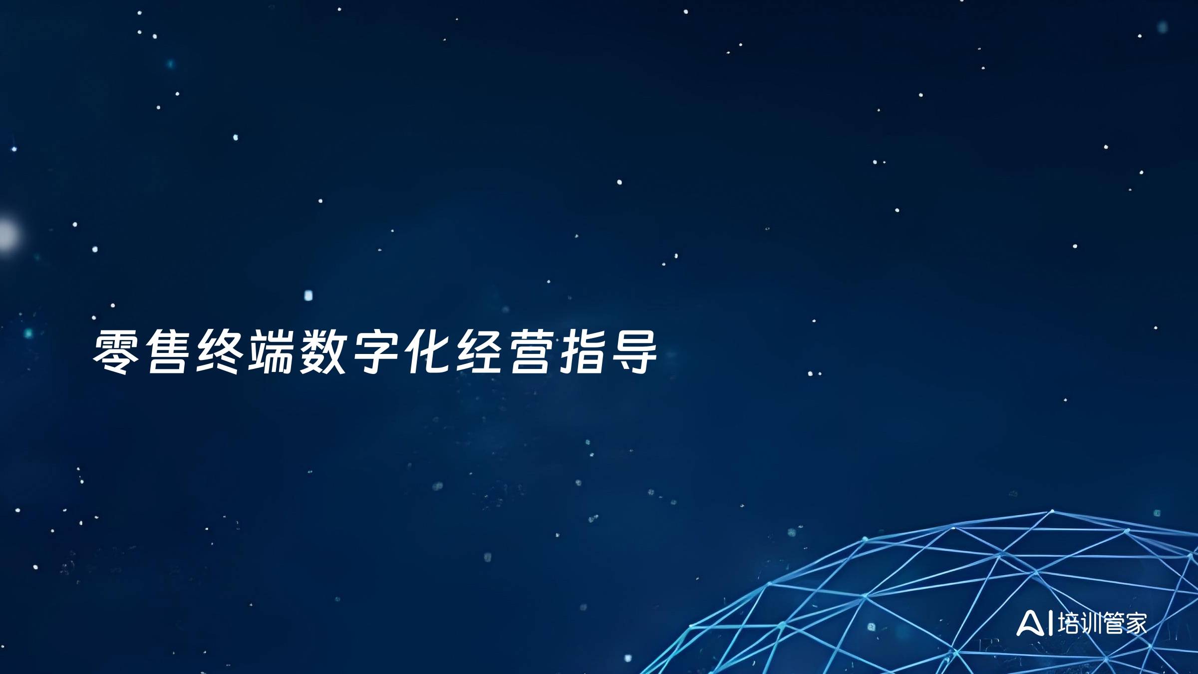 零售终端数字化经营指导