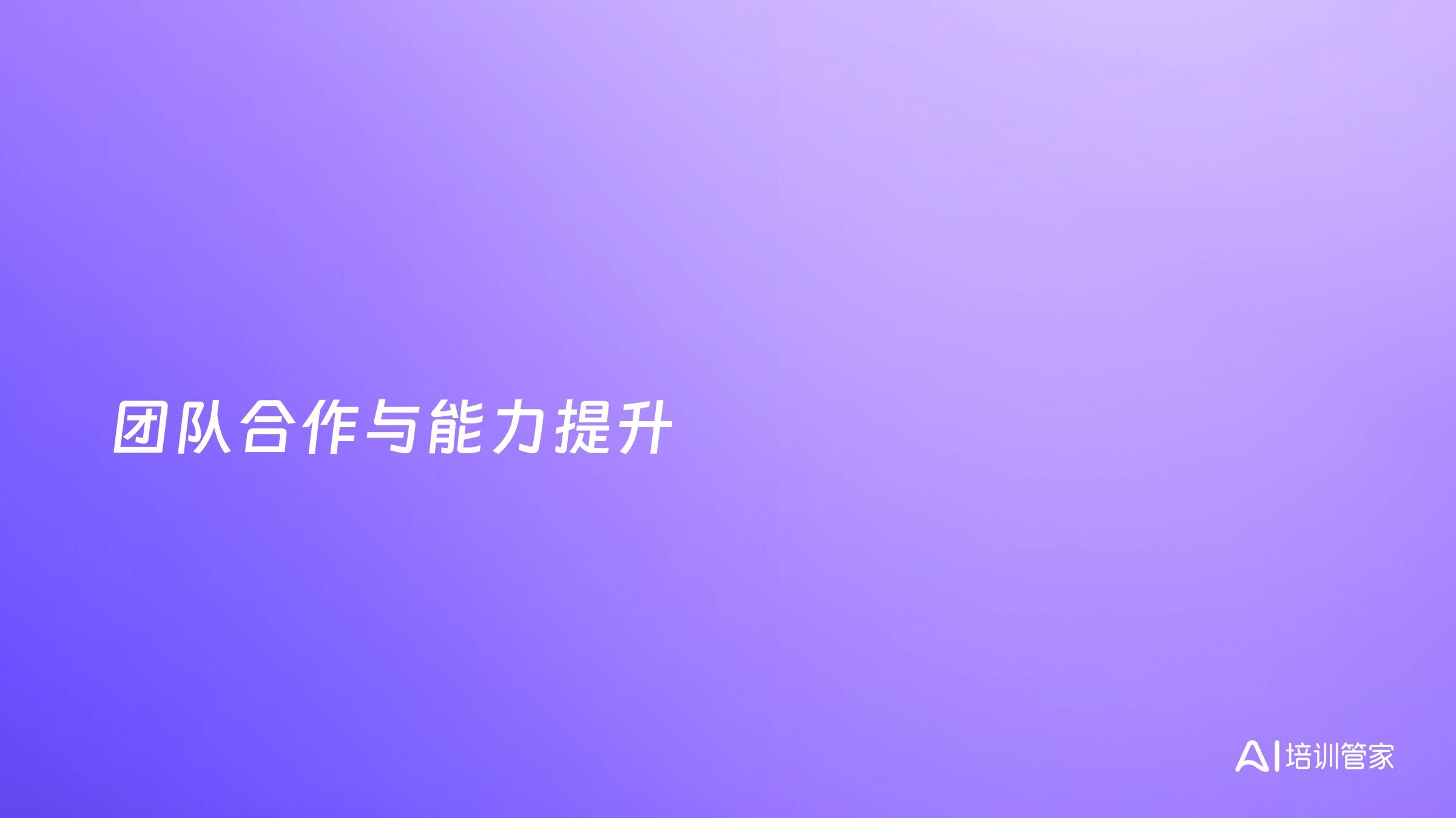 团队合作与能力提升