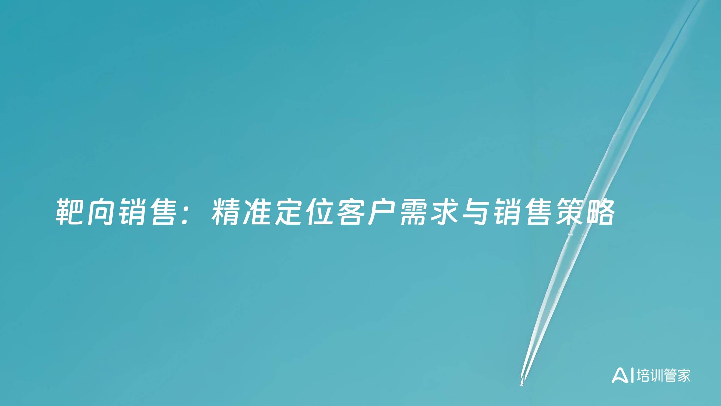 靶向销售：精准定位客户需求与销售策略