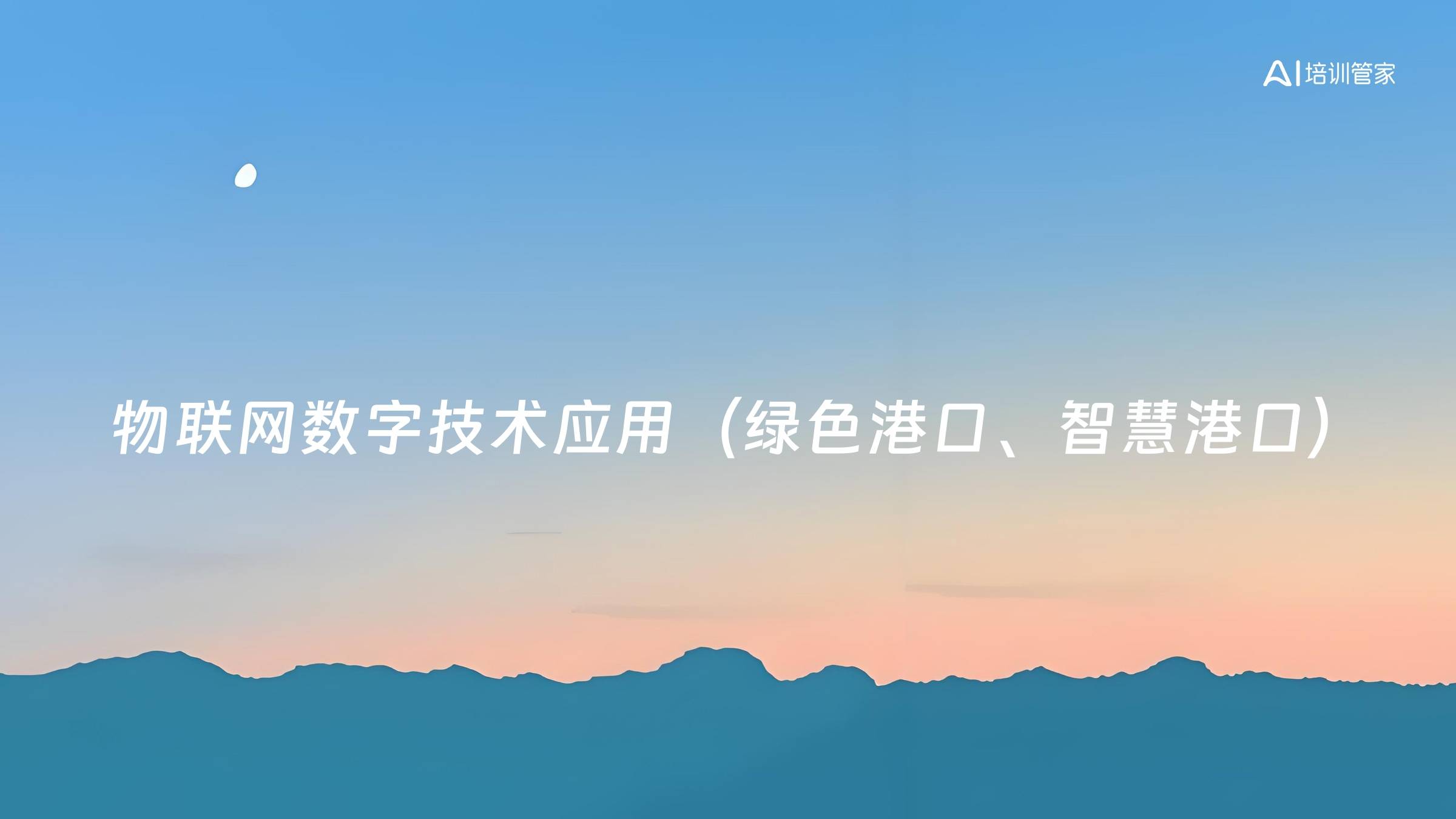 物联网数字技术应用（绿色港口、智慧港口）
