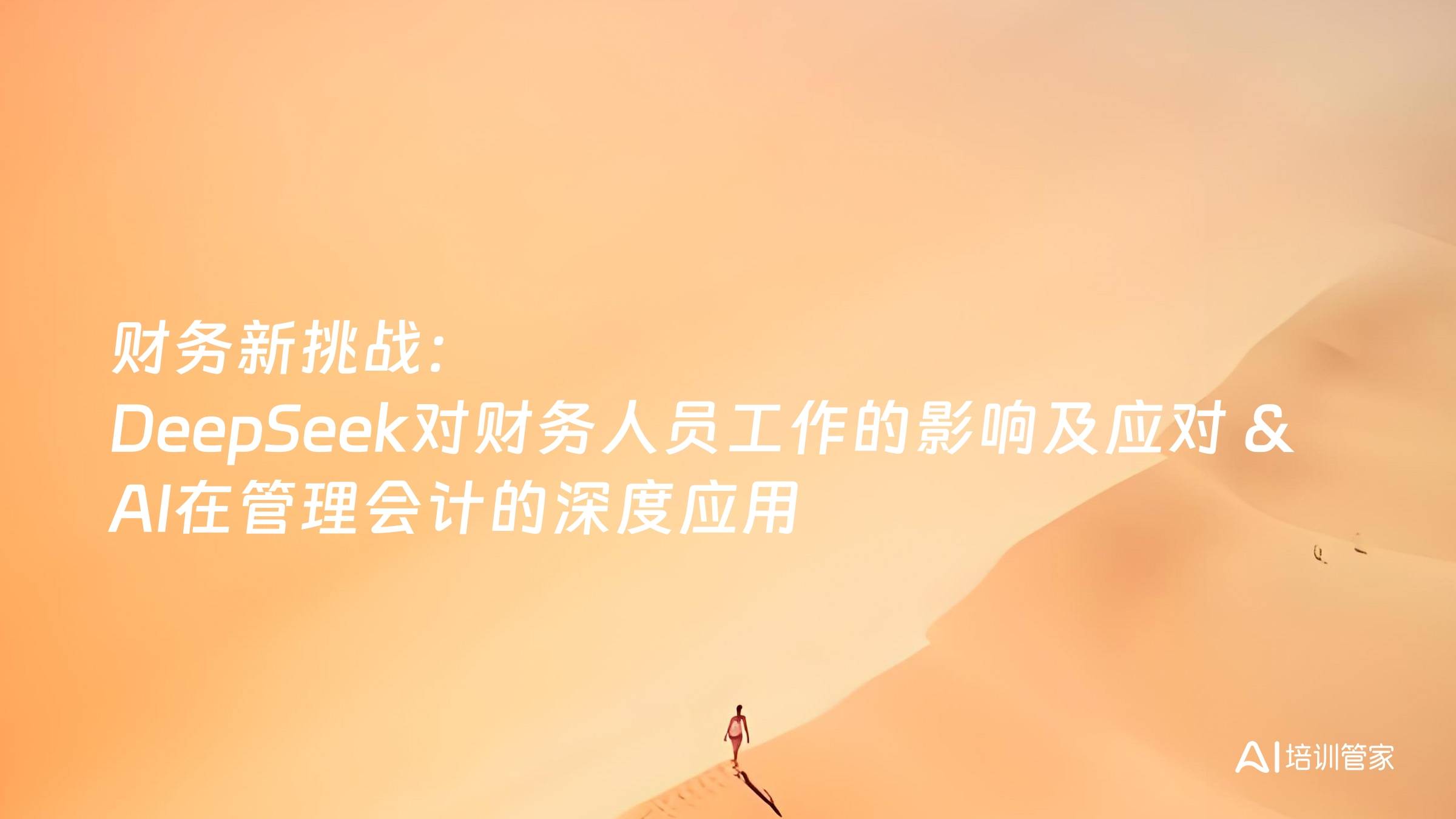 财务新挑战：DeepSeek对财务人员工作的影响及应对 & AI在管理会计的深度应用