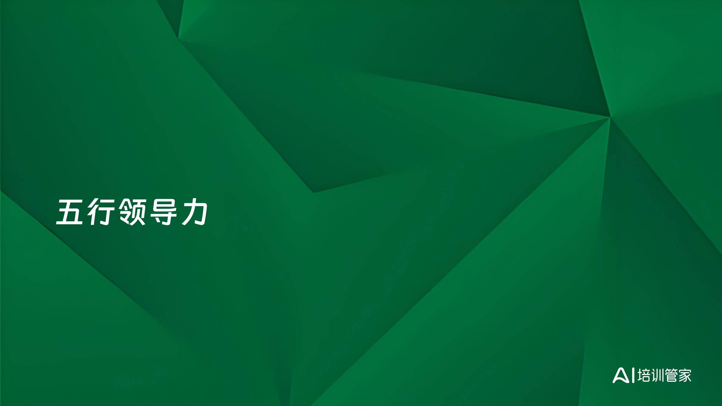五行领导力