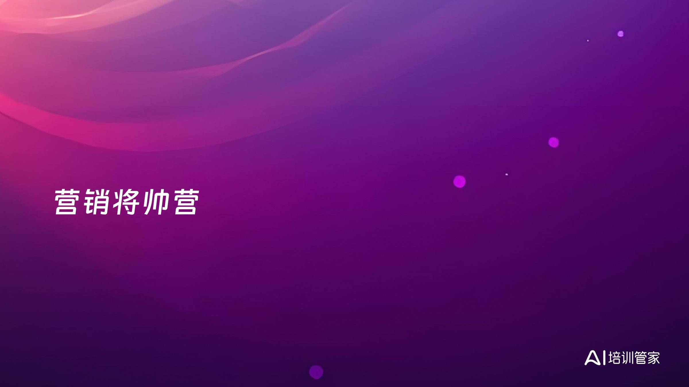 营销将帅营
