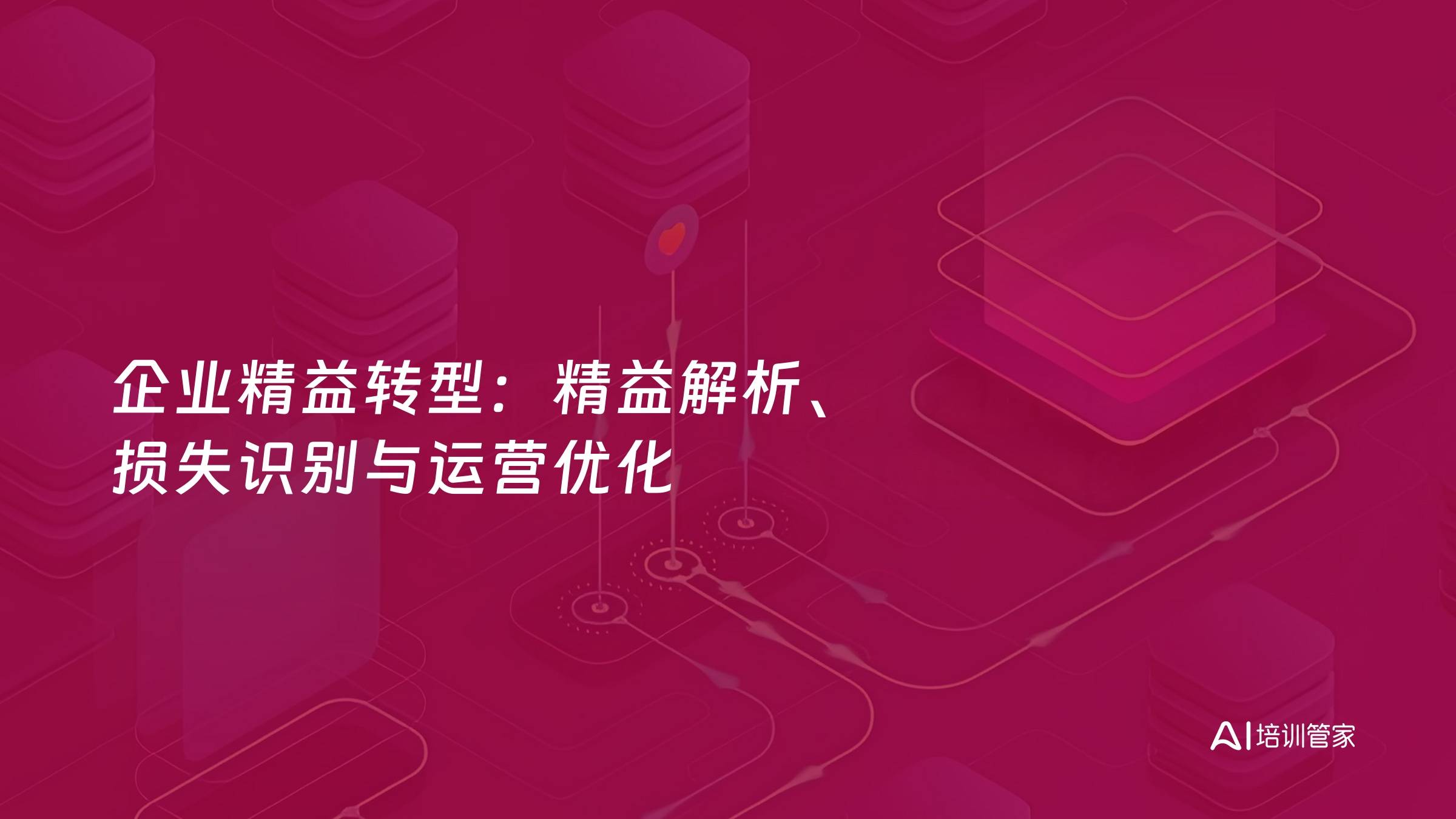 企业精益转型：精益解析、损失识别与运营优化