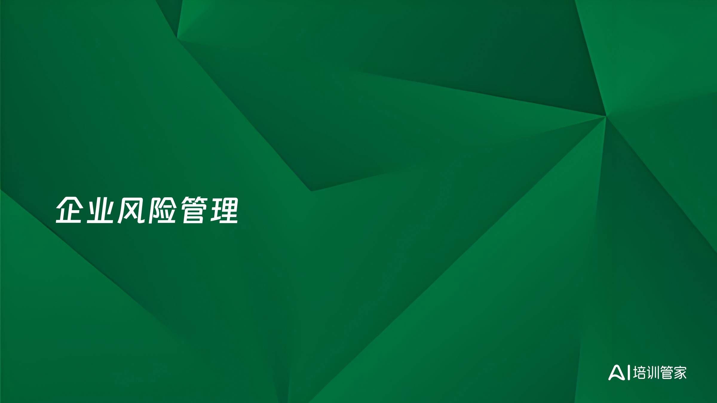 企业风险管理