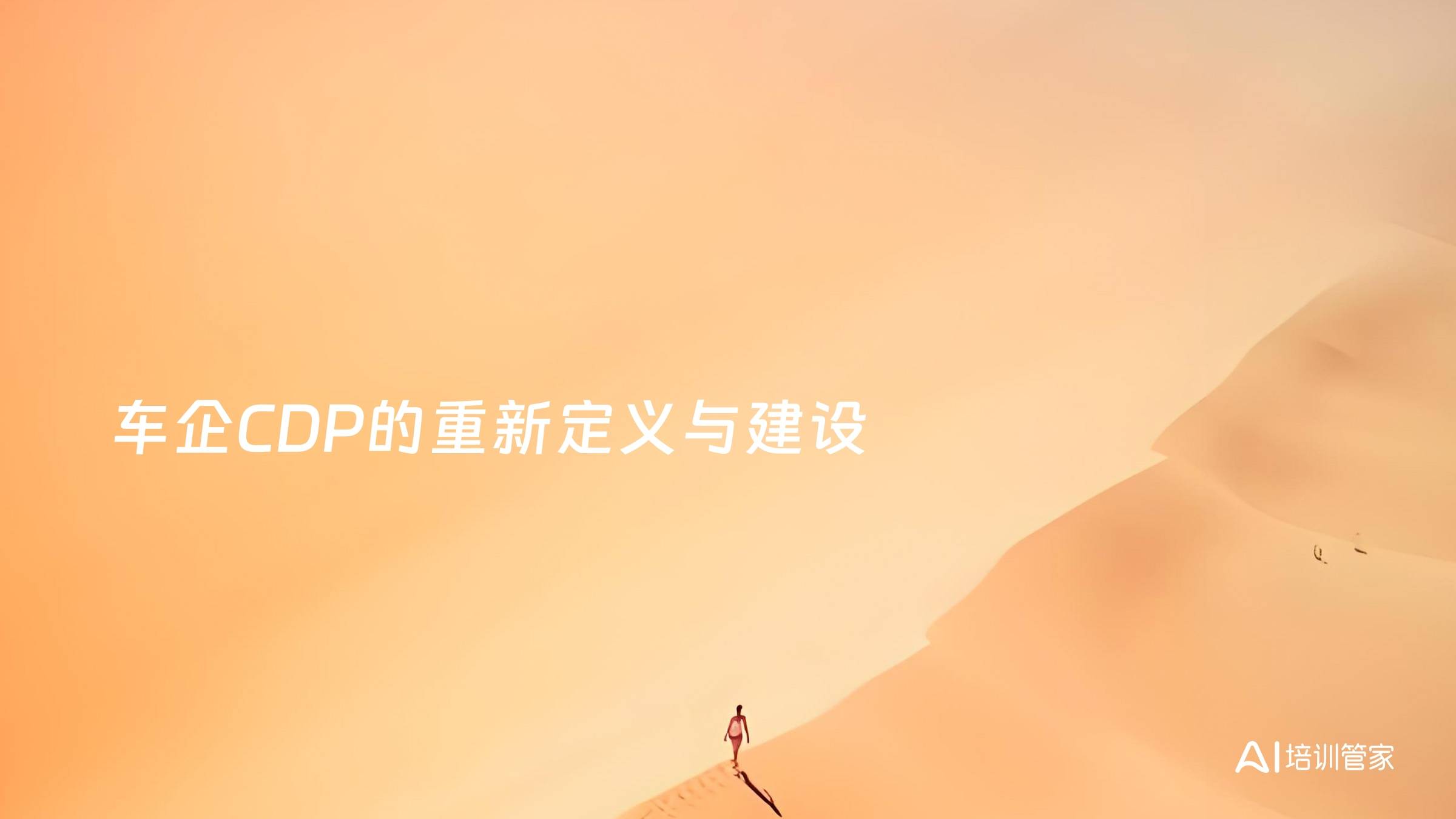车企CDP的重新定义与建设
