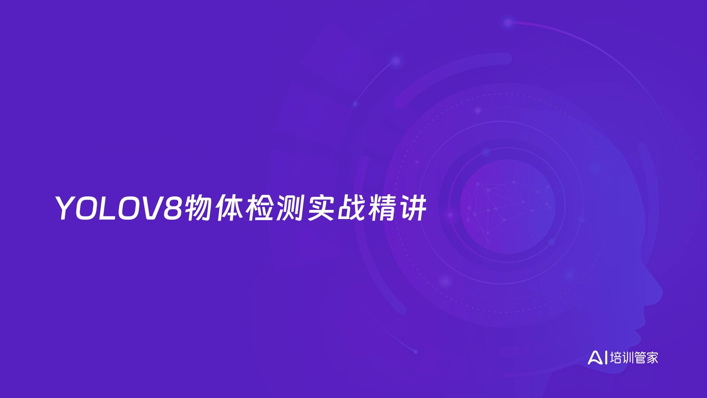 YOLOV8物体检测实战精讲
