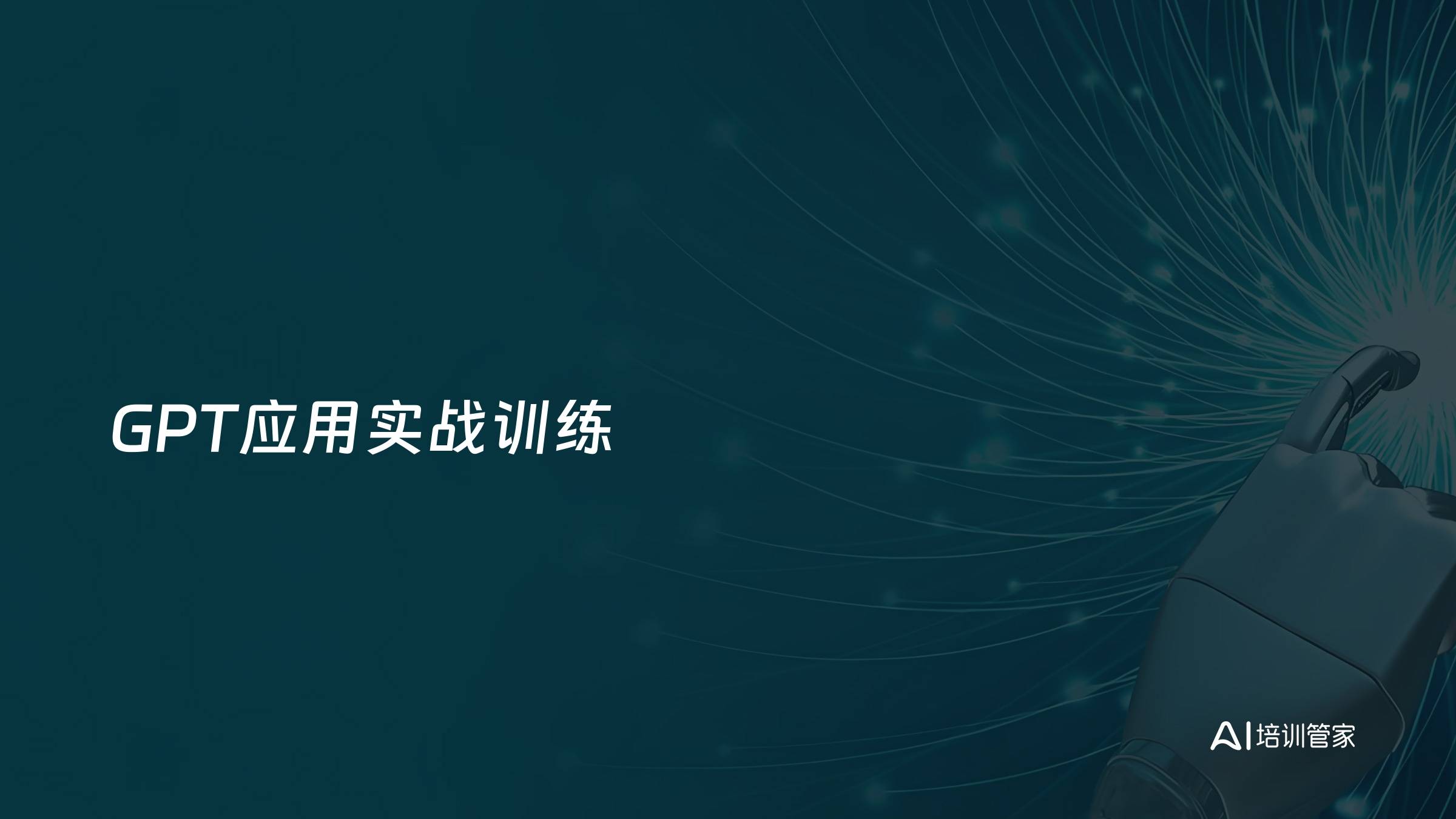 GPT应用实战训练