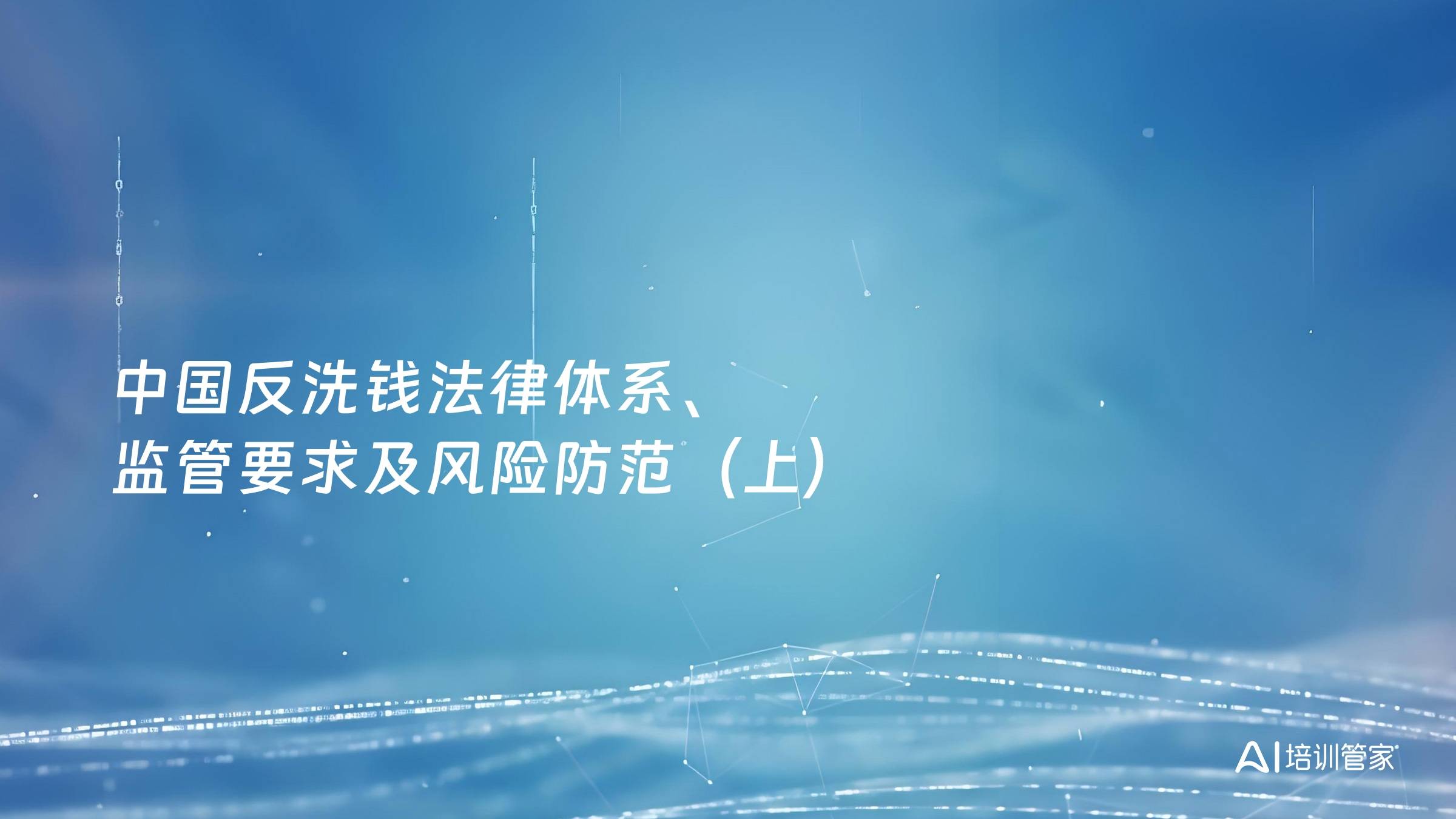 中国反洗钱法律体系、监管要求及风险防范（上）