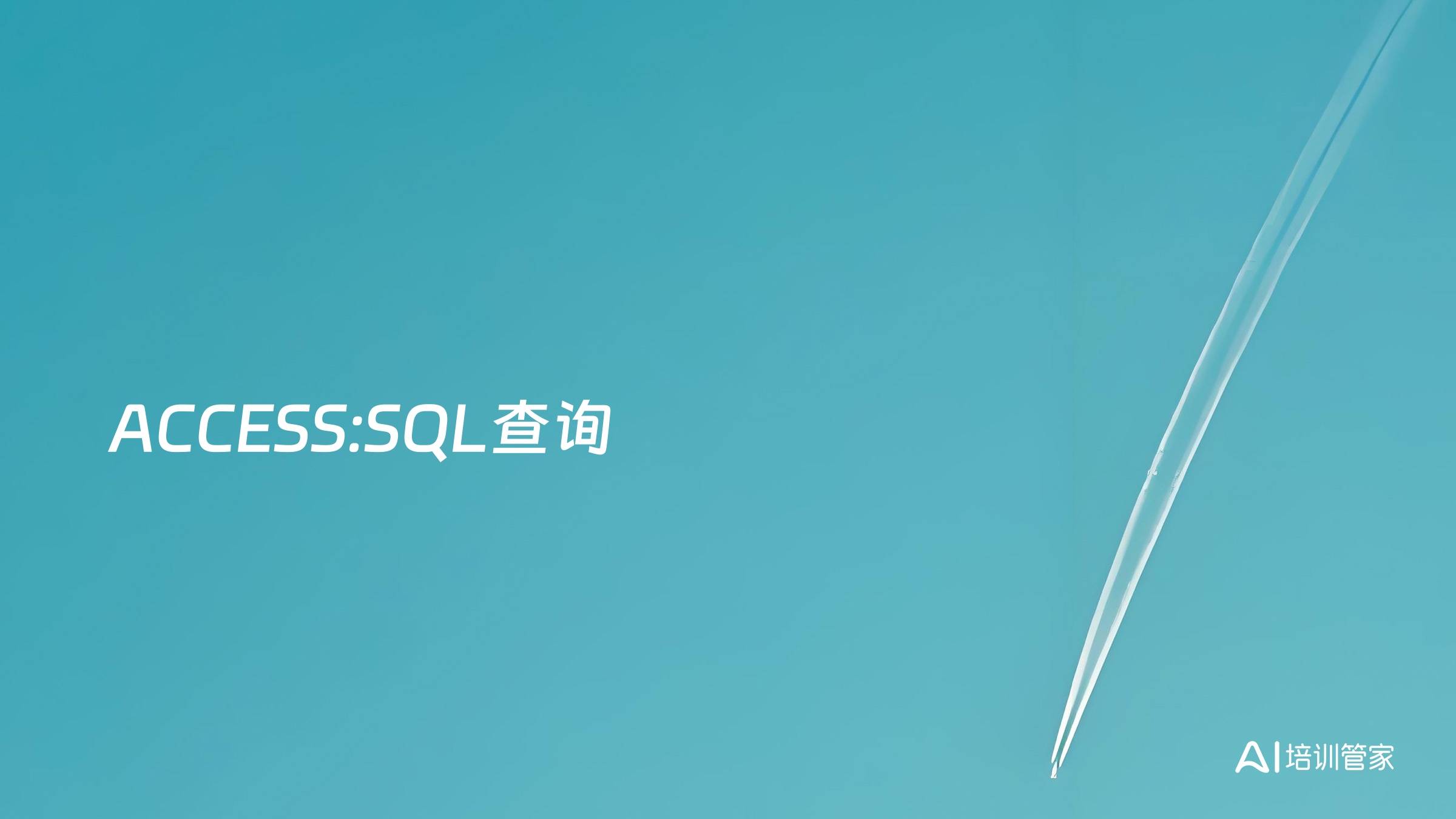 ACCESS:SQL查询