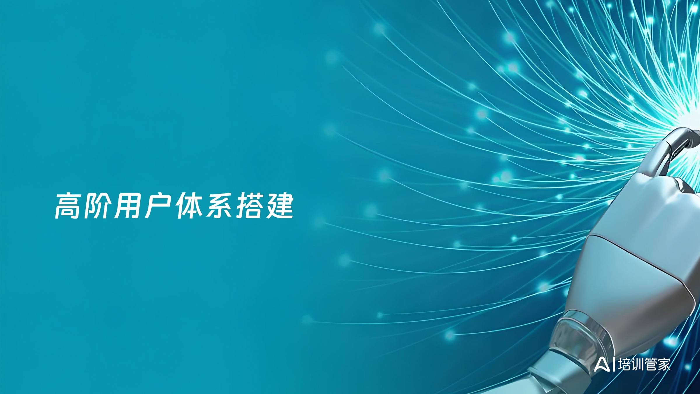 高阶用户体系搭建