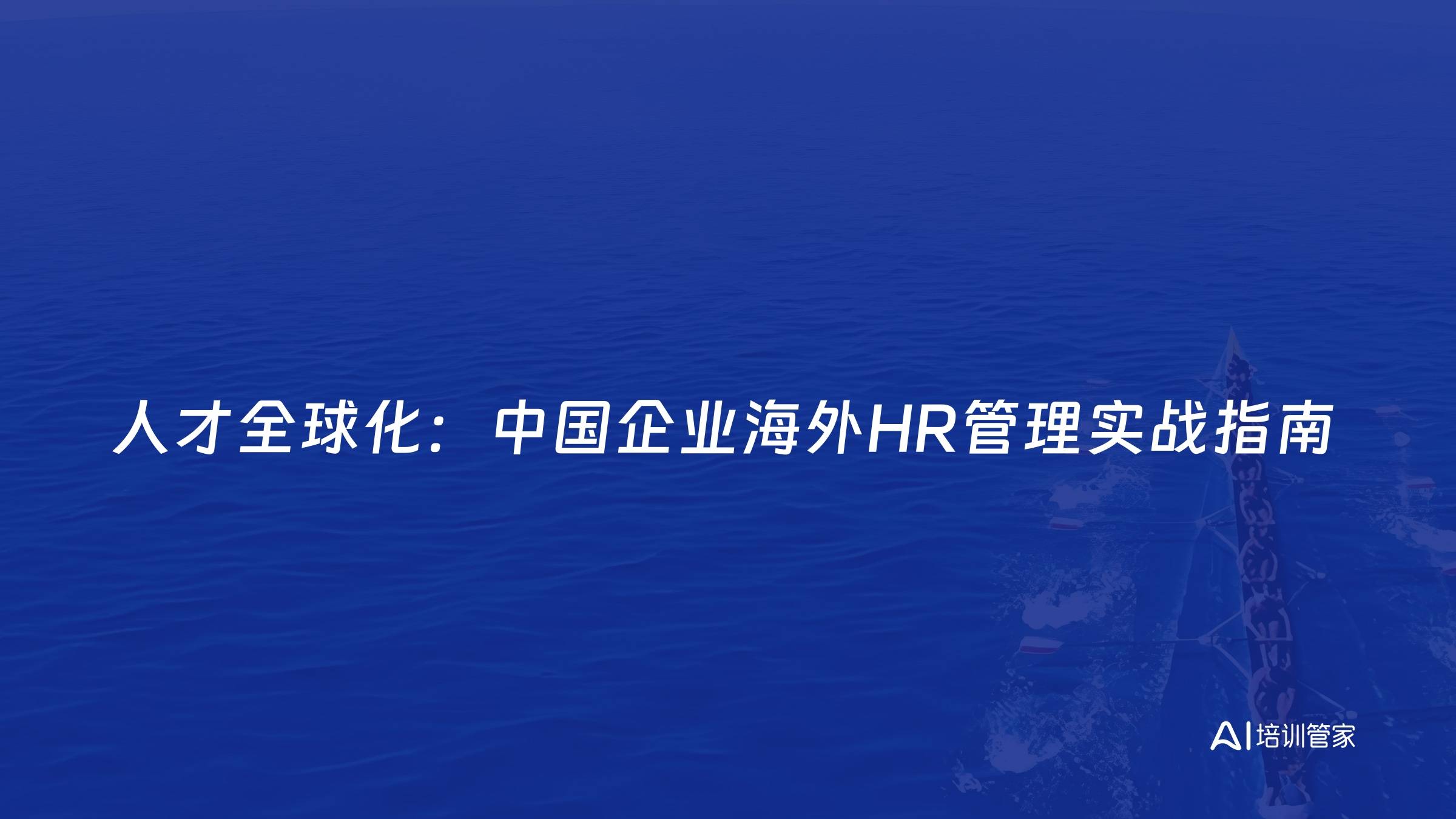 人才全球化：中国企业海外HR管理实战指南