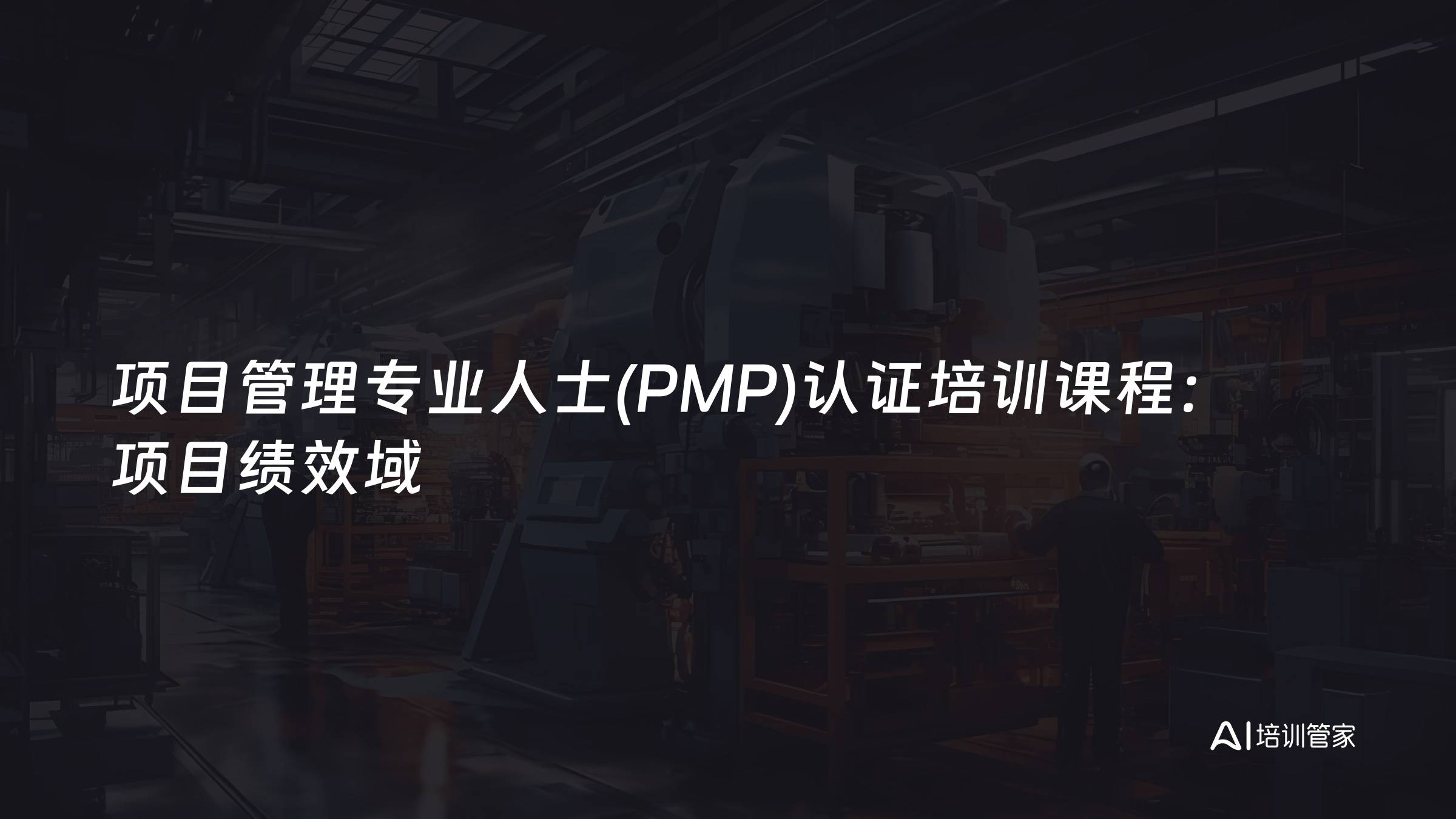 项目管理专业人士(PMP)认证培训课程：项目绩效域