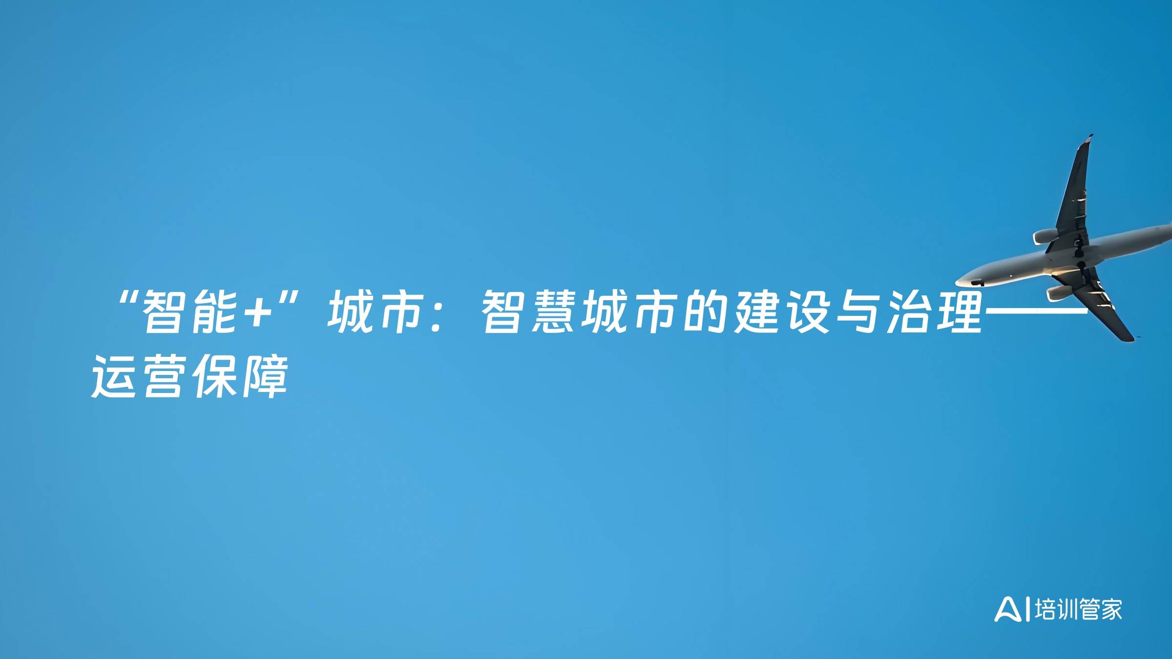 “智能+”城市：智慧城市的建设与治理——运营保障