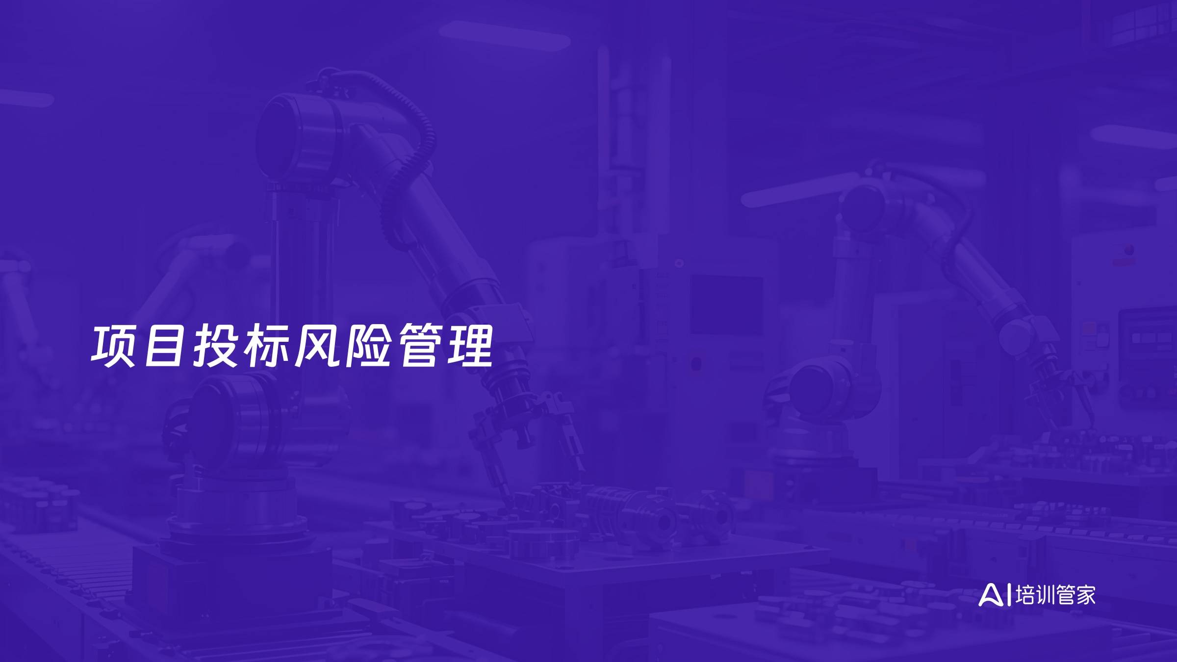 项目投标风险管理