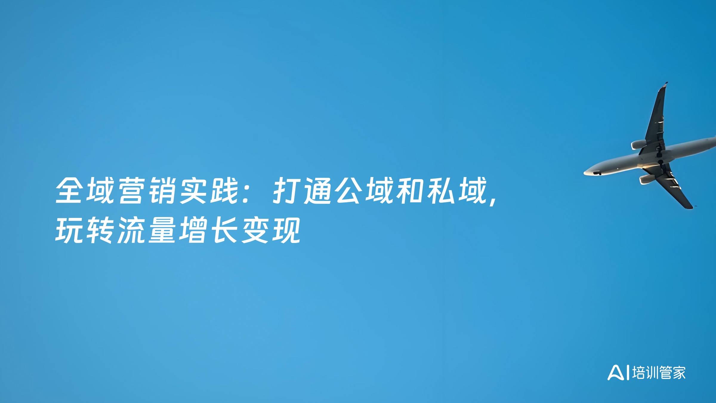全域营销实践：打通公域和私域，玩转流量增长变现