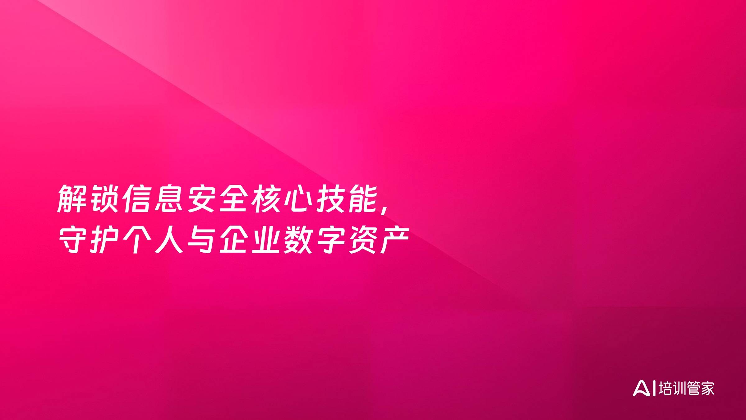 解锁信息安全核心技能，守护个人与企业数字资产