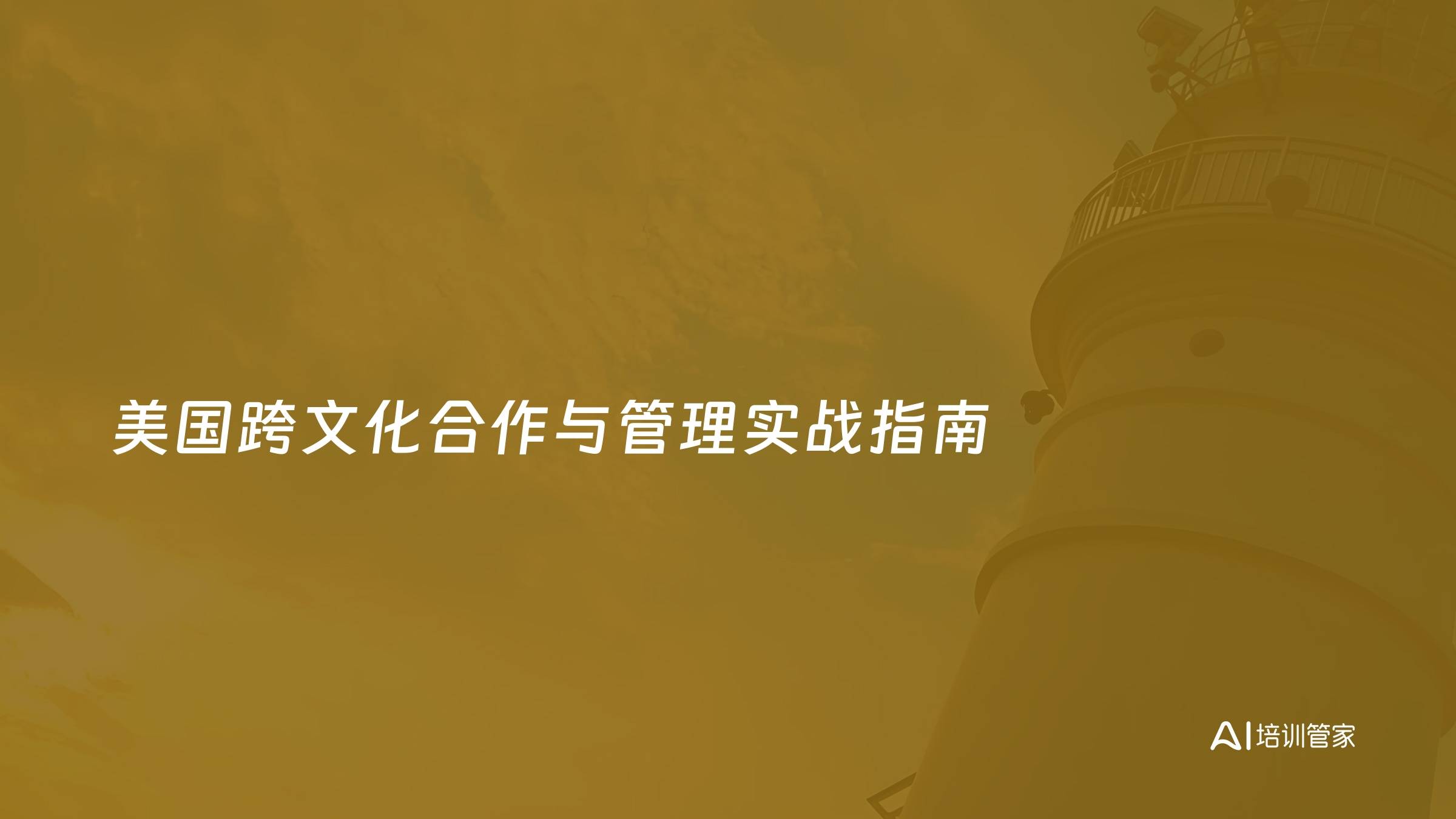 美国跨文化合作与管理实战指南