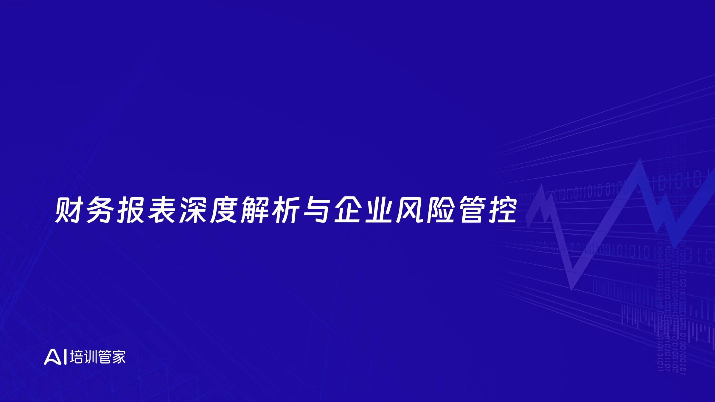 财务报表深度解析与企业风险管控