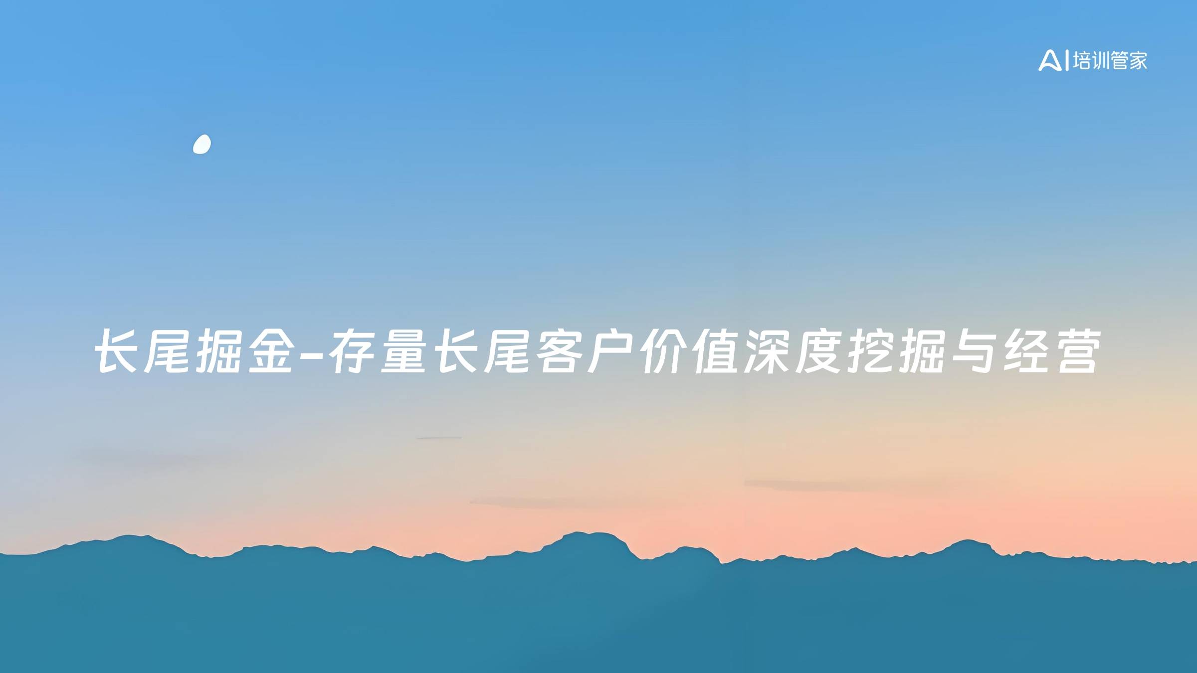 长尾掘金-存量长尾客户价值深度挖掘与经营