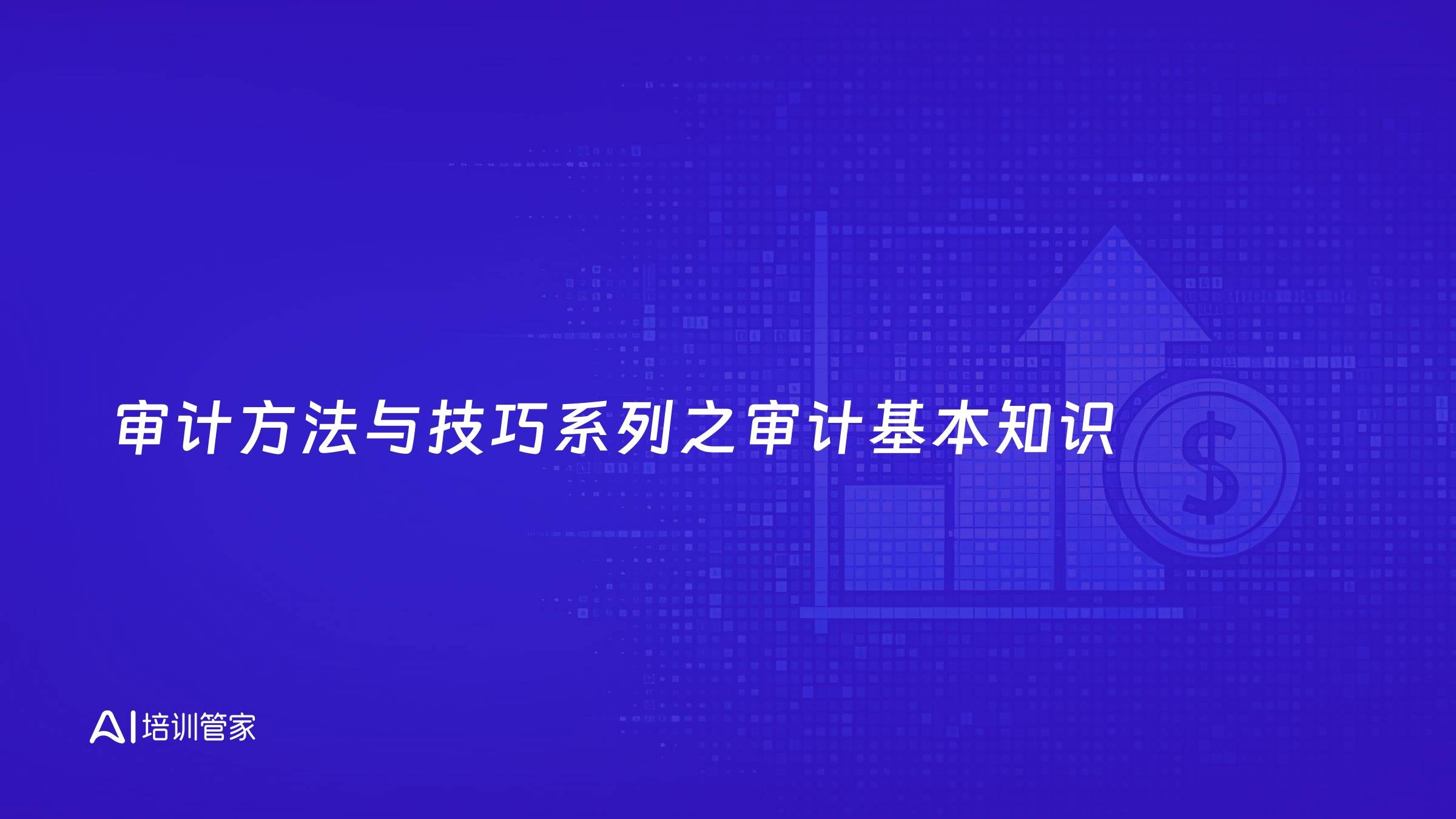 审计方法与技巧系列之审计基本知识
