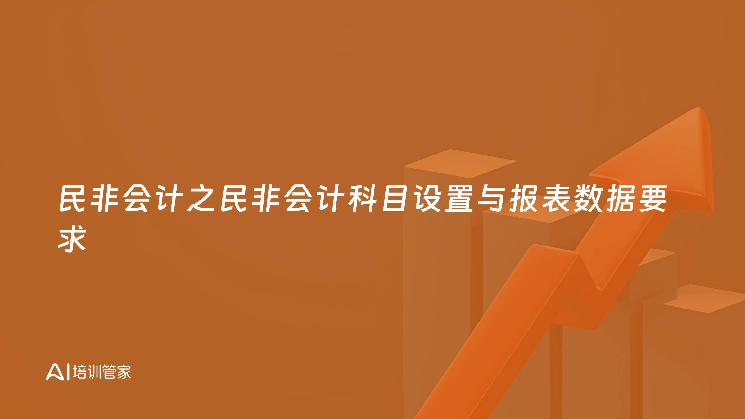 民非会计之民非会计科目设置与报表数据要求