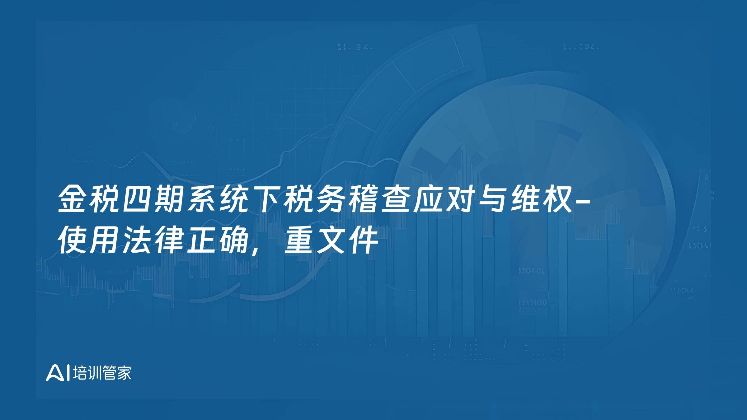 金税四期系统下税务稽查应对与维权-使用法律正确，重文件