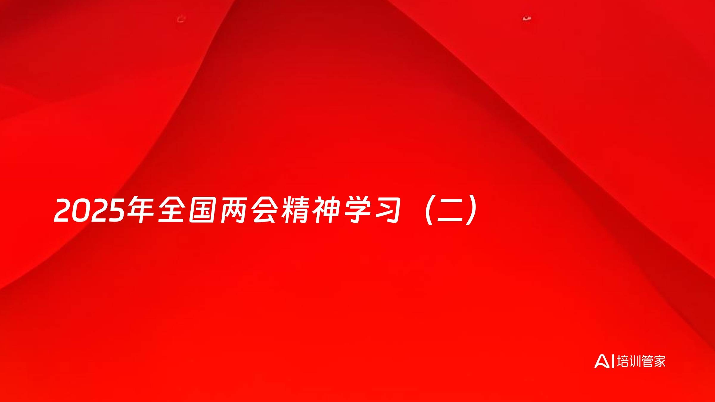 2025年全国两会精神学习（二）