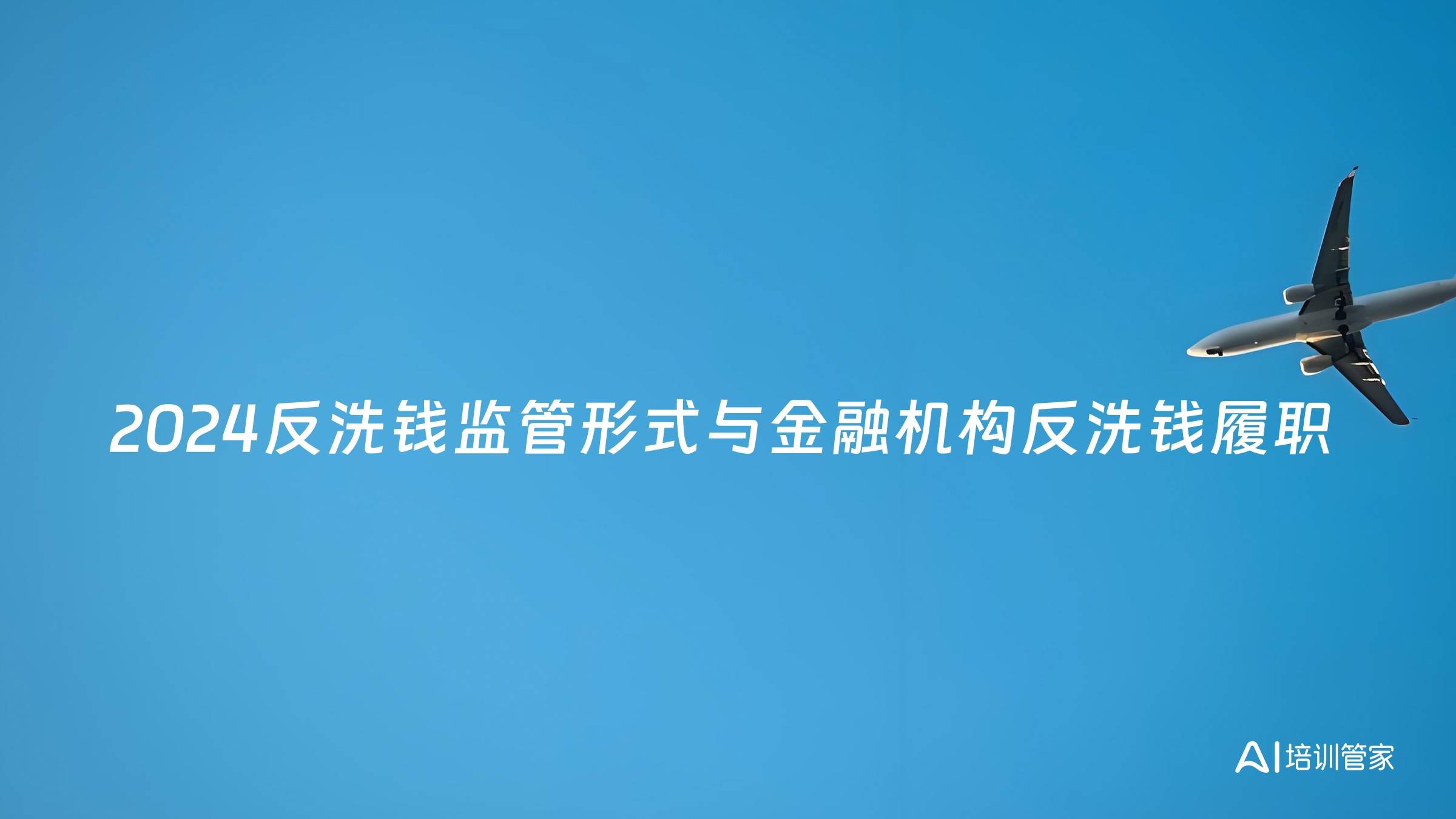 2024反洗钱监管形式与金融机构反洗钱履职
