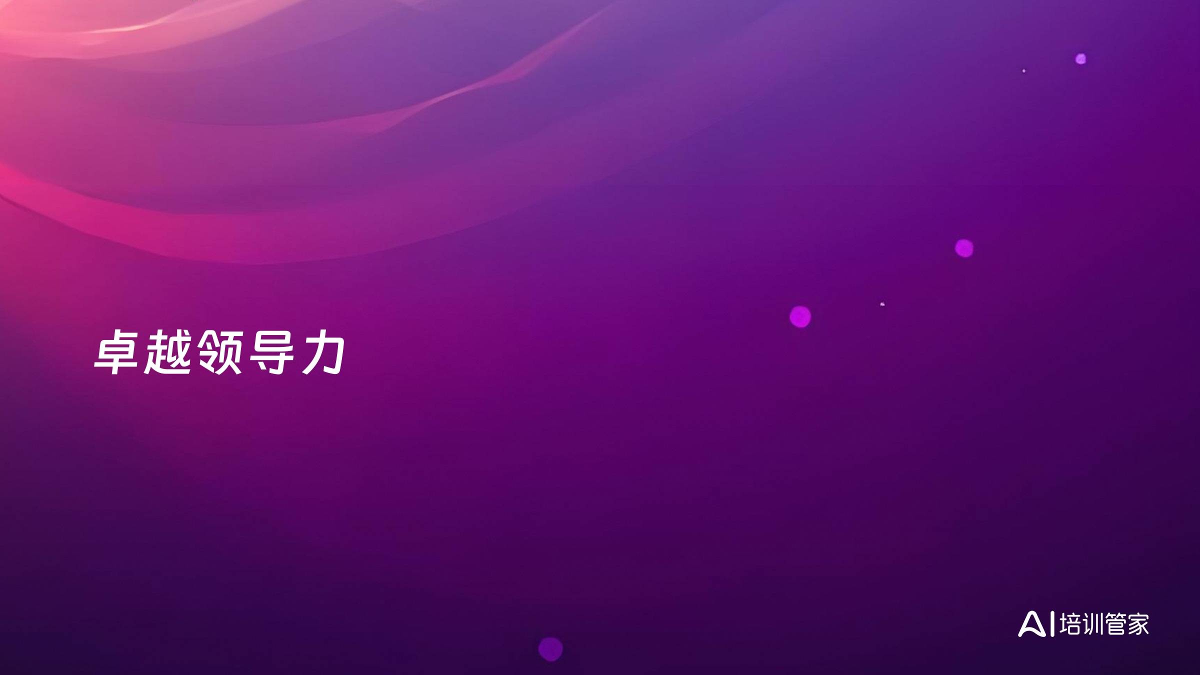 卓越领导力
