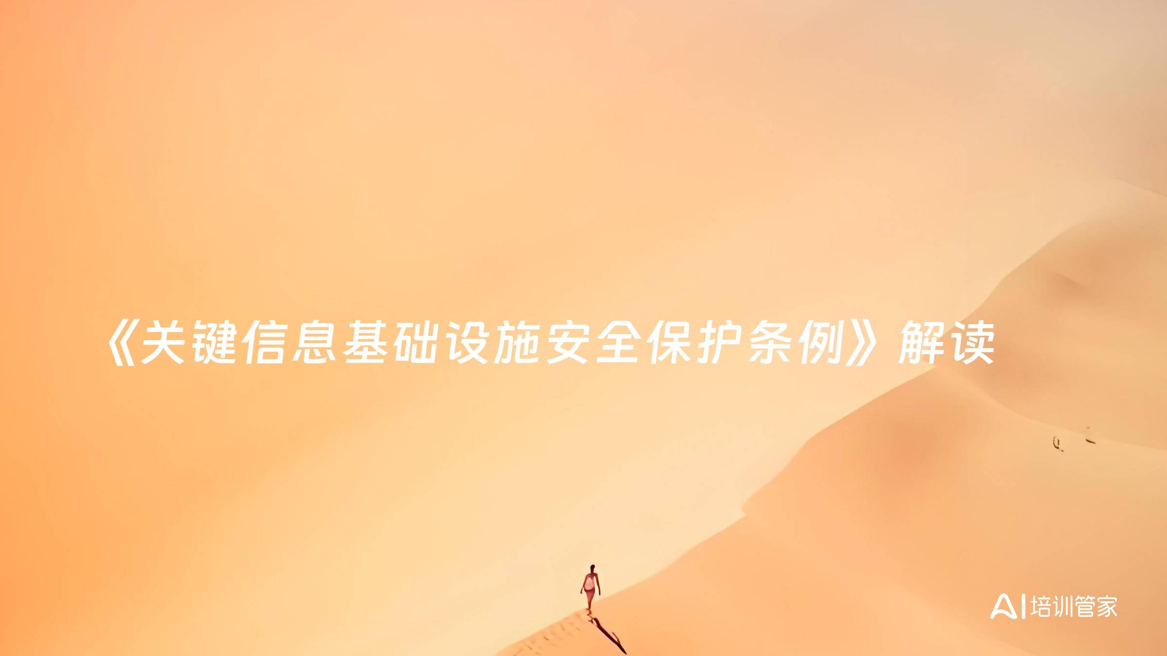 《关键信息基础设施安全保护条例》解读
