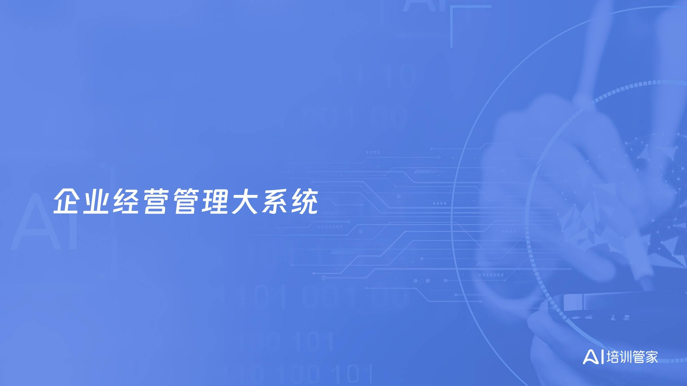 企业经营管理大系统