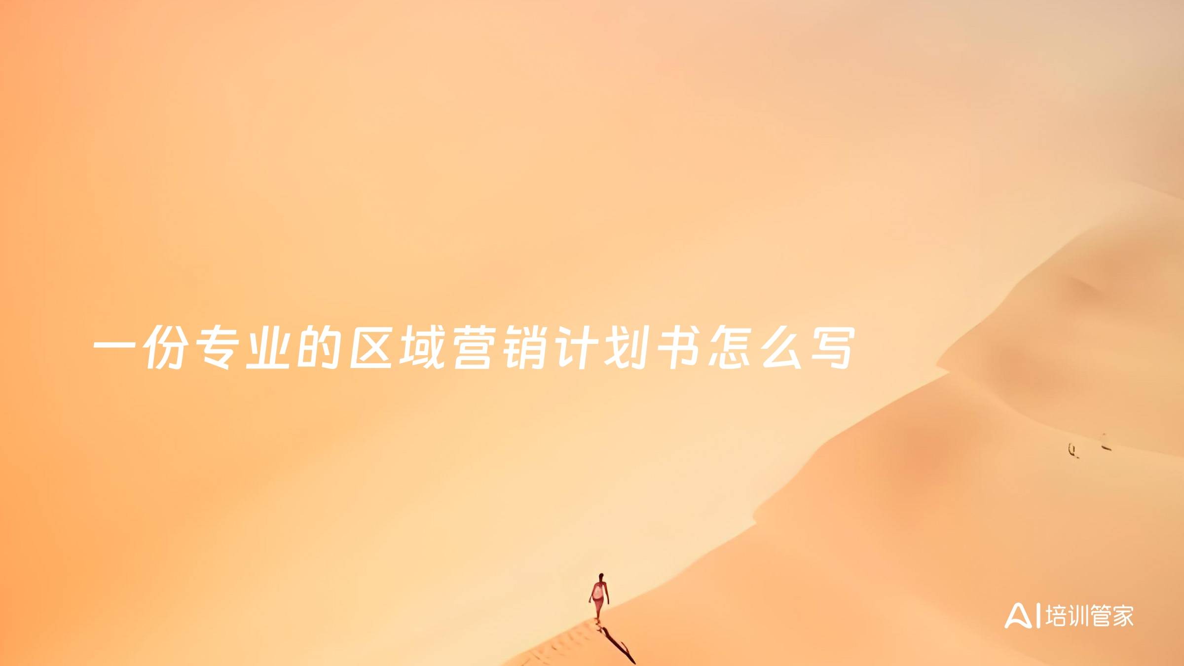 一份专业的区域营销计划书怎么写