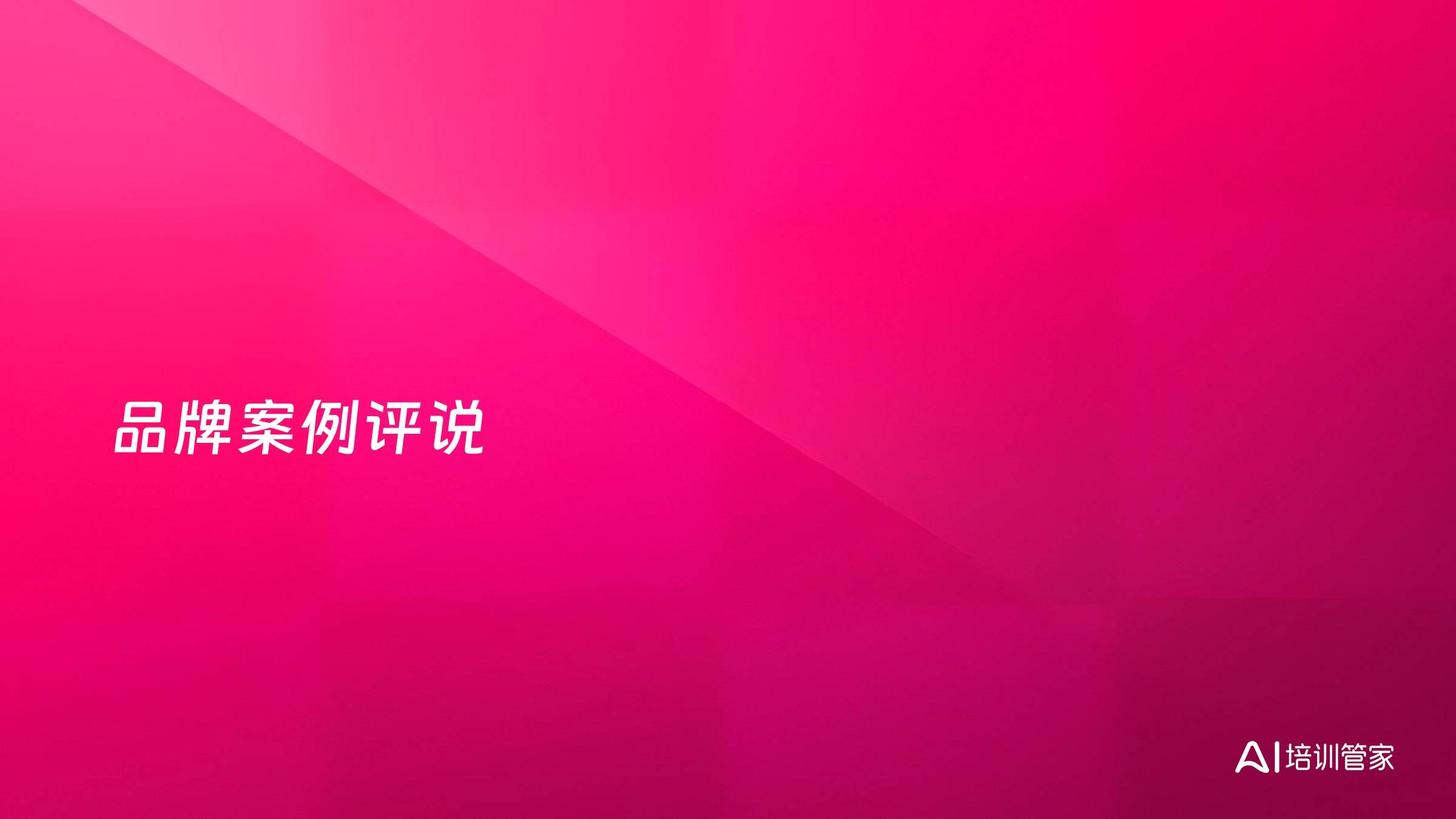 品牌案例评说
