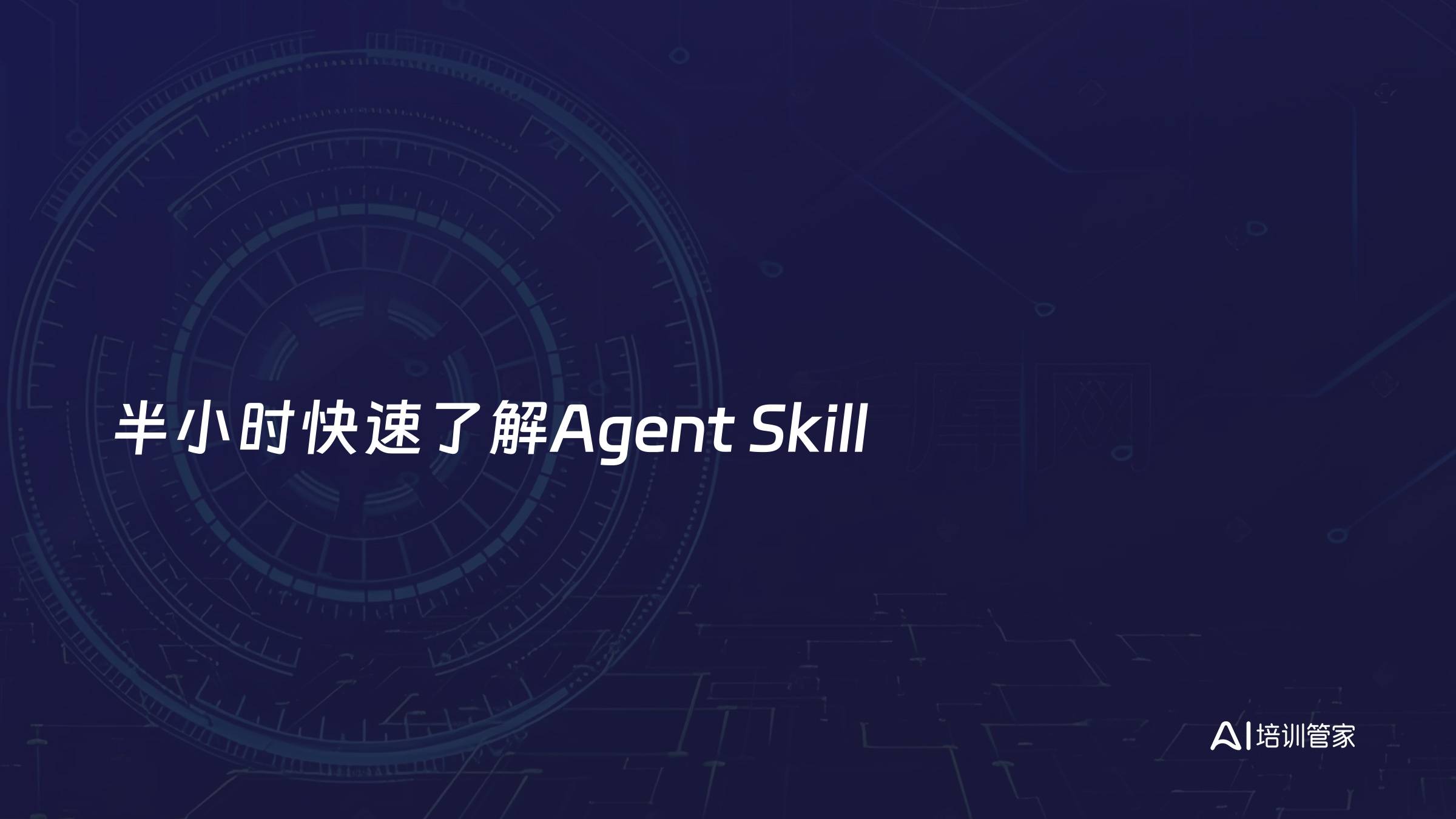 半小时快速了解Agent Skill
