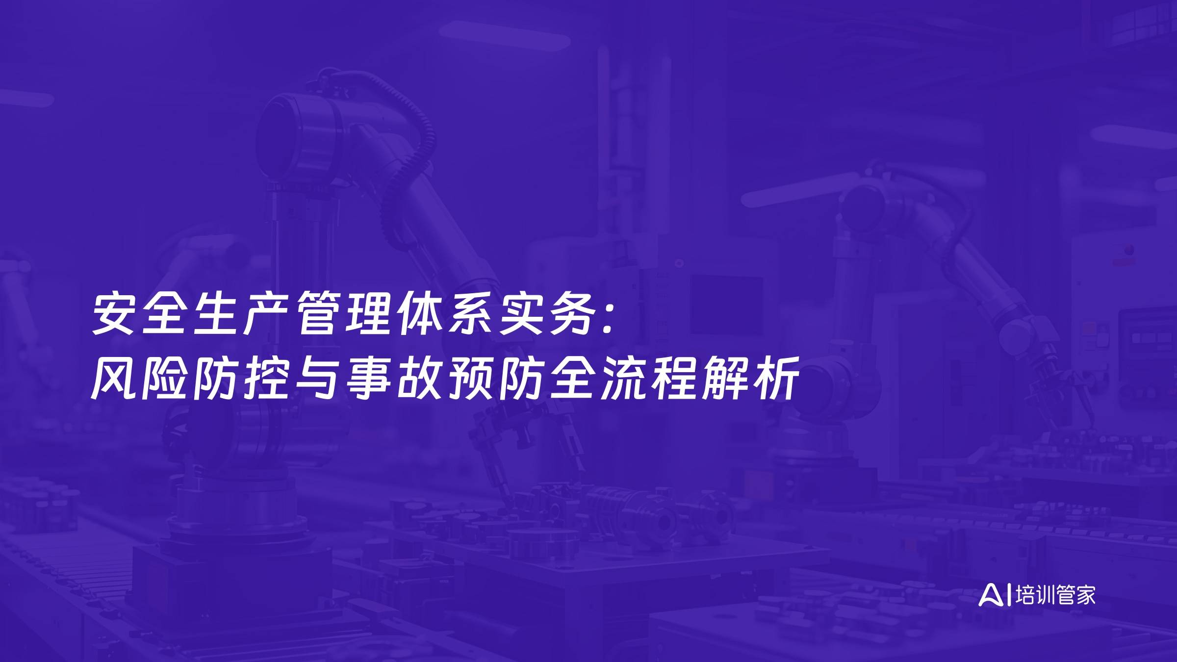 安全生产管理体系实务：风险防控与事故预防全流程解析