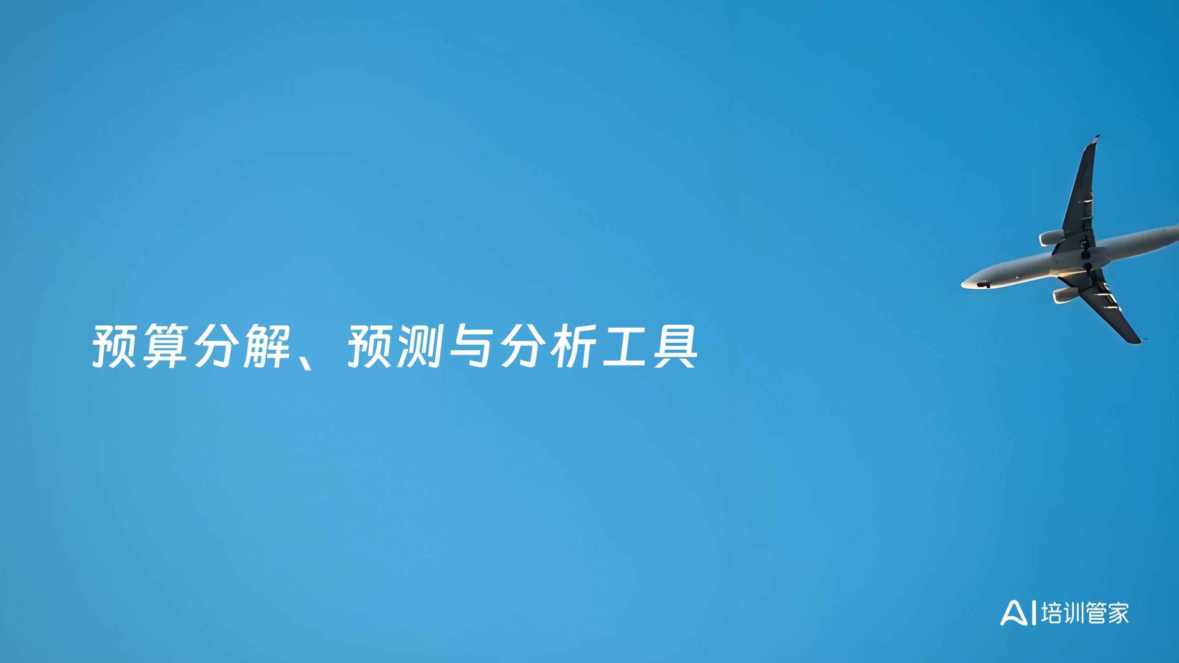 预算分解、预测与分析工具