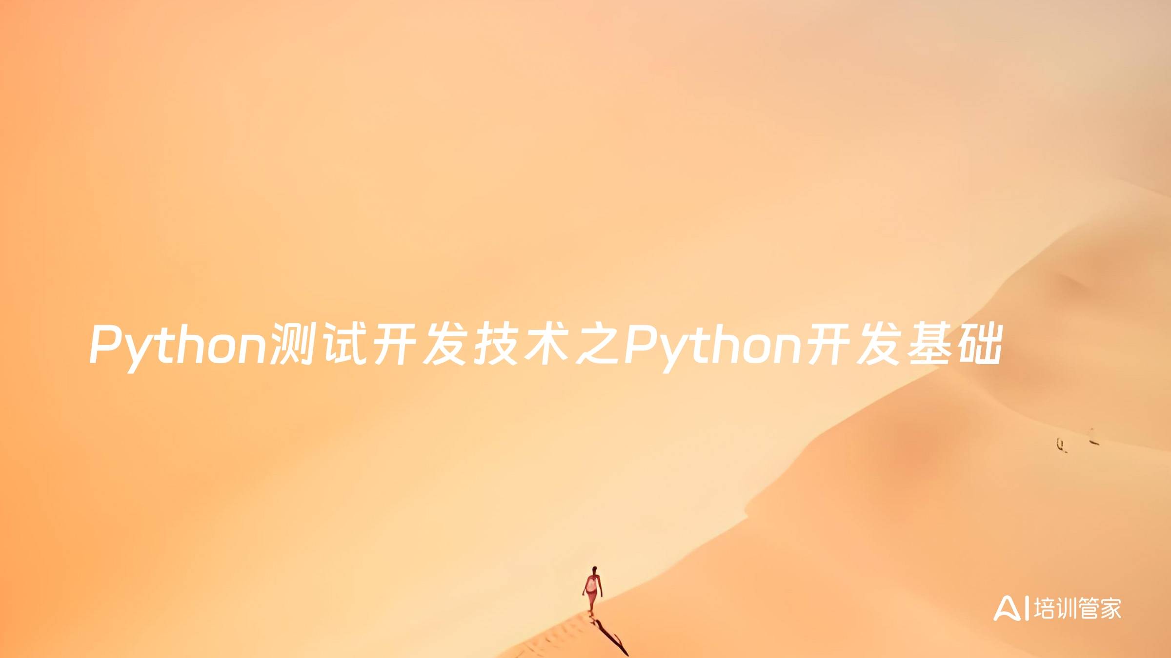 Python测试开发技术之Python开发基础