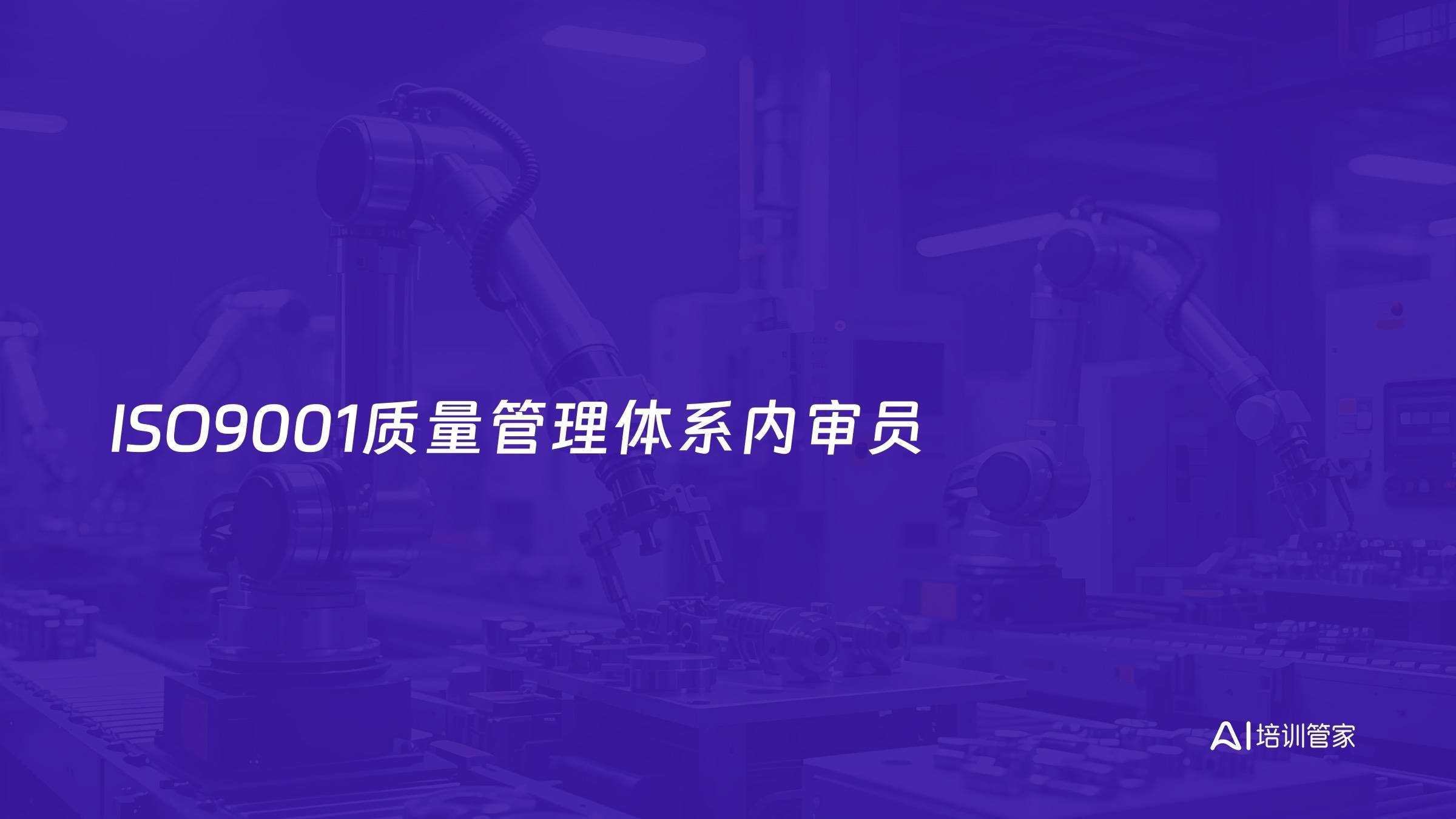 ISO9001质量管理体系内审员