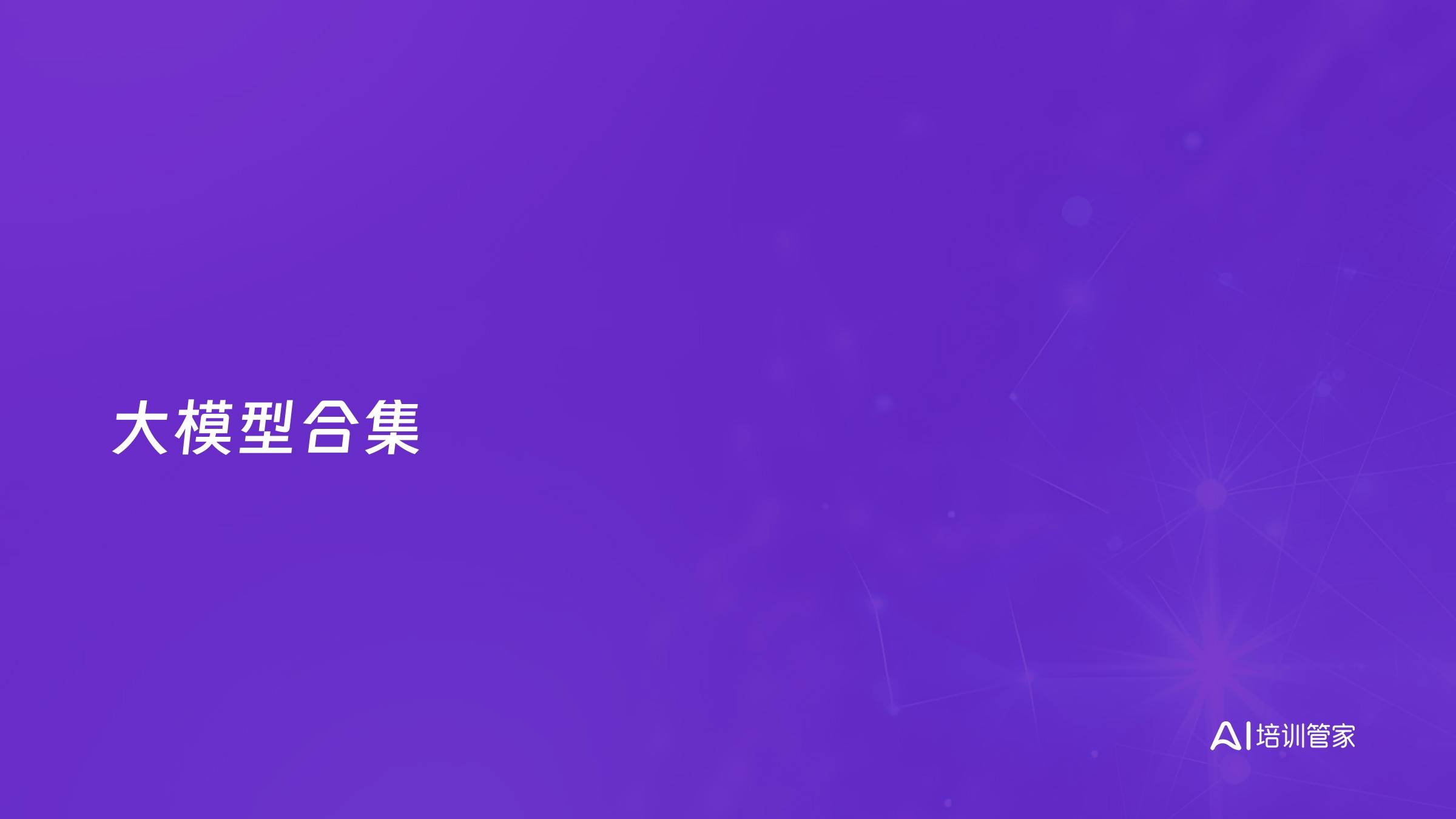 大模型合集