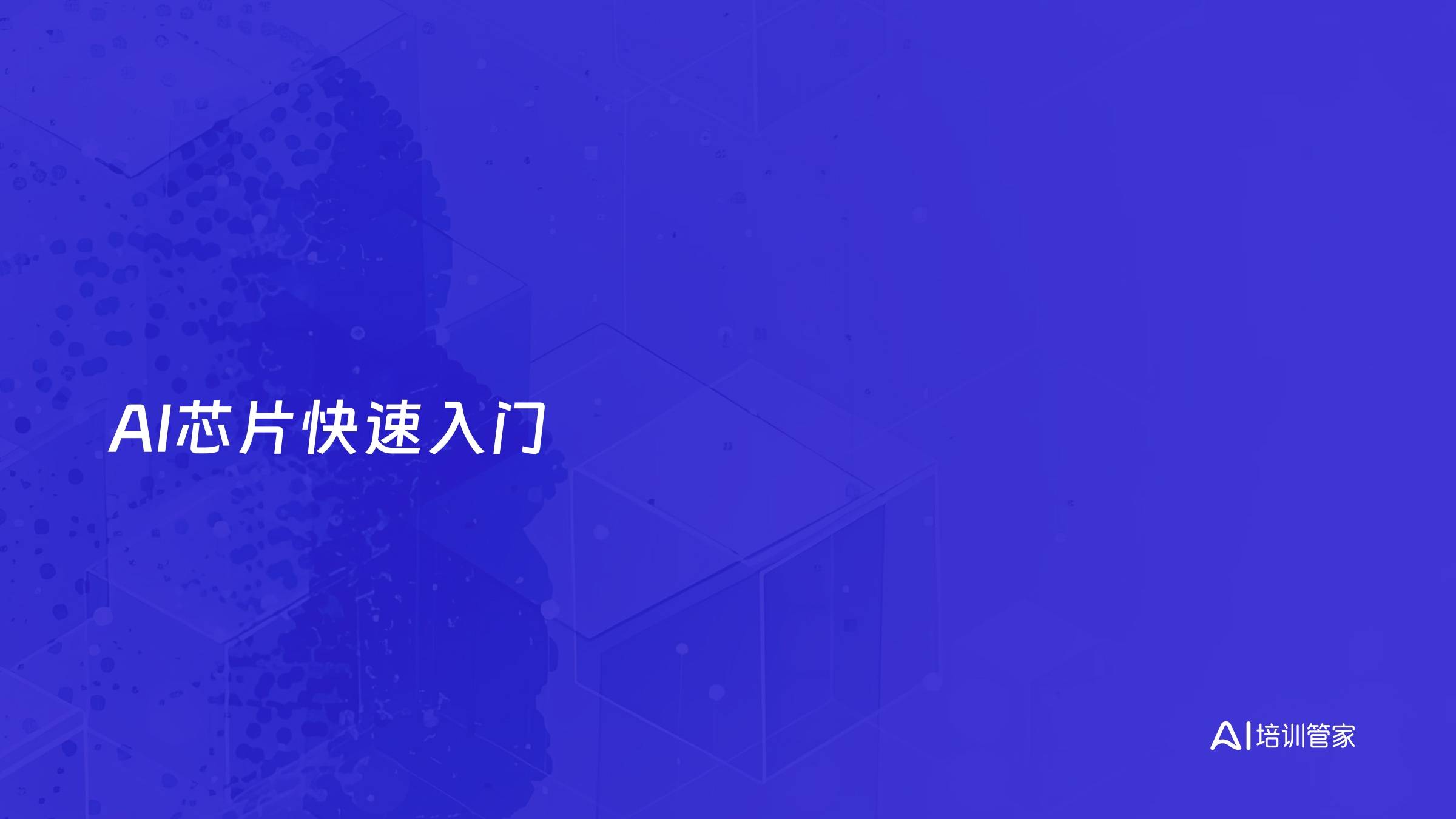 AI芯片快速入门