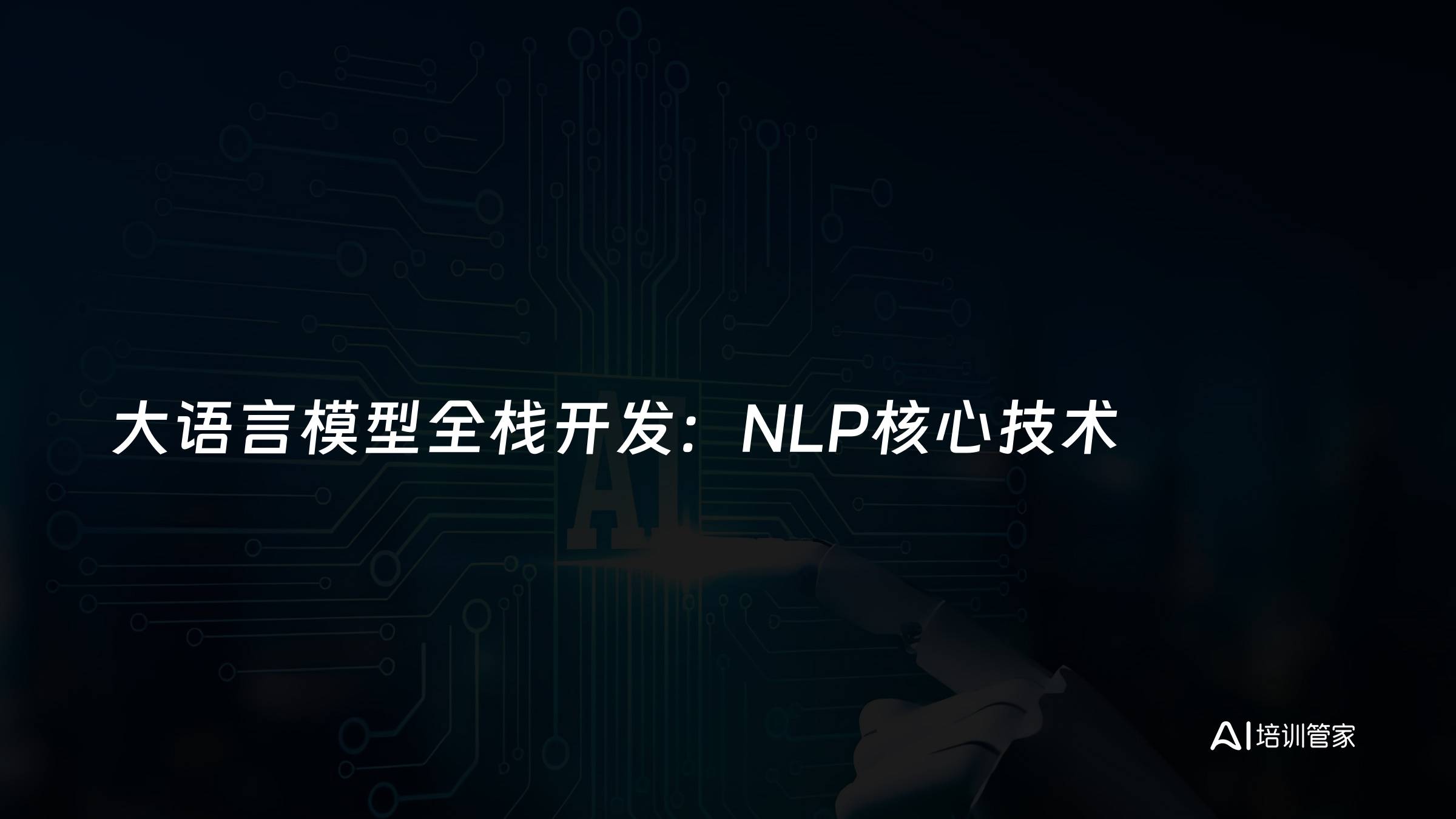 大语言模型全栈开发：NLP核心技术