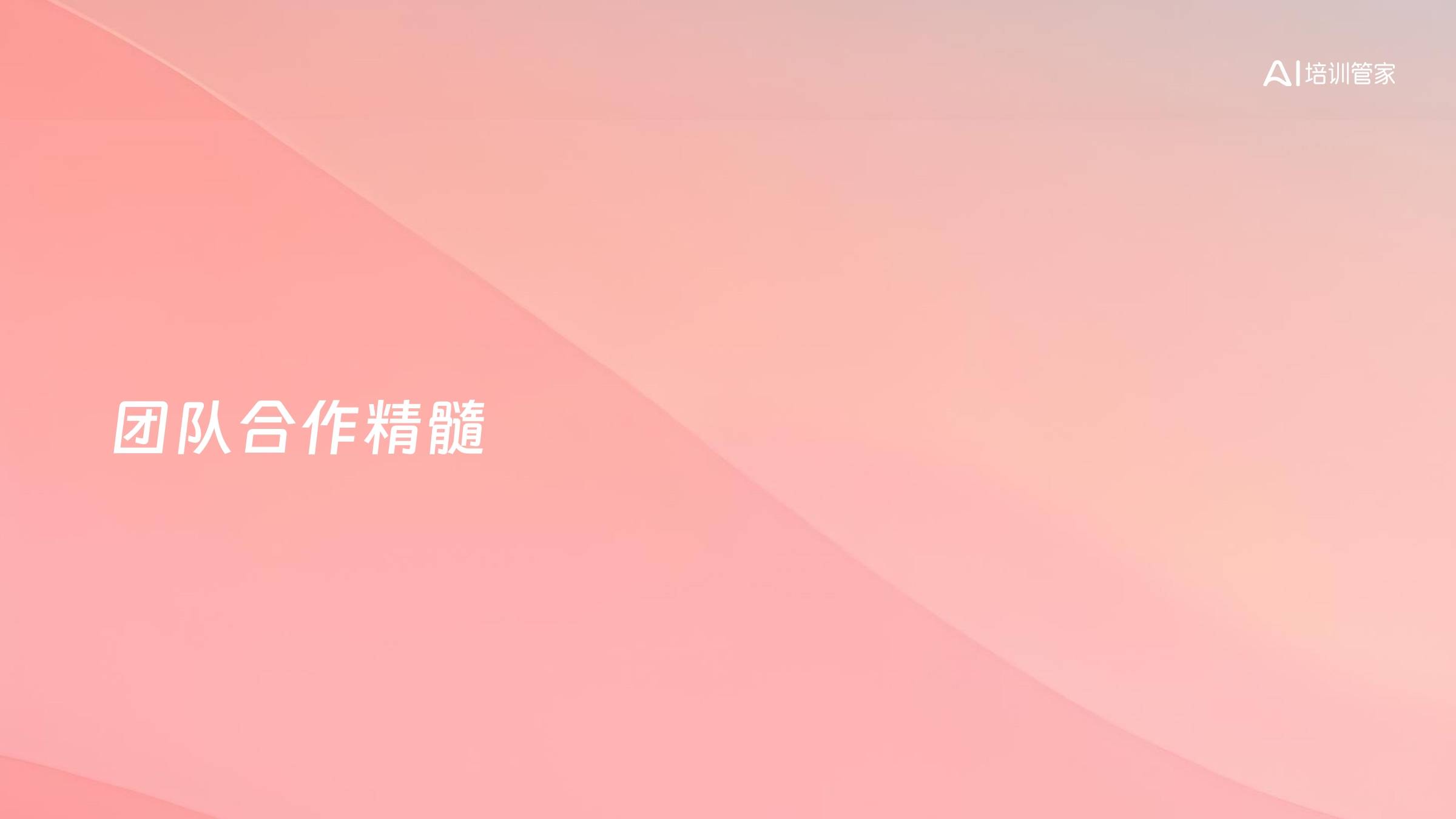团队合作精髓