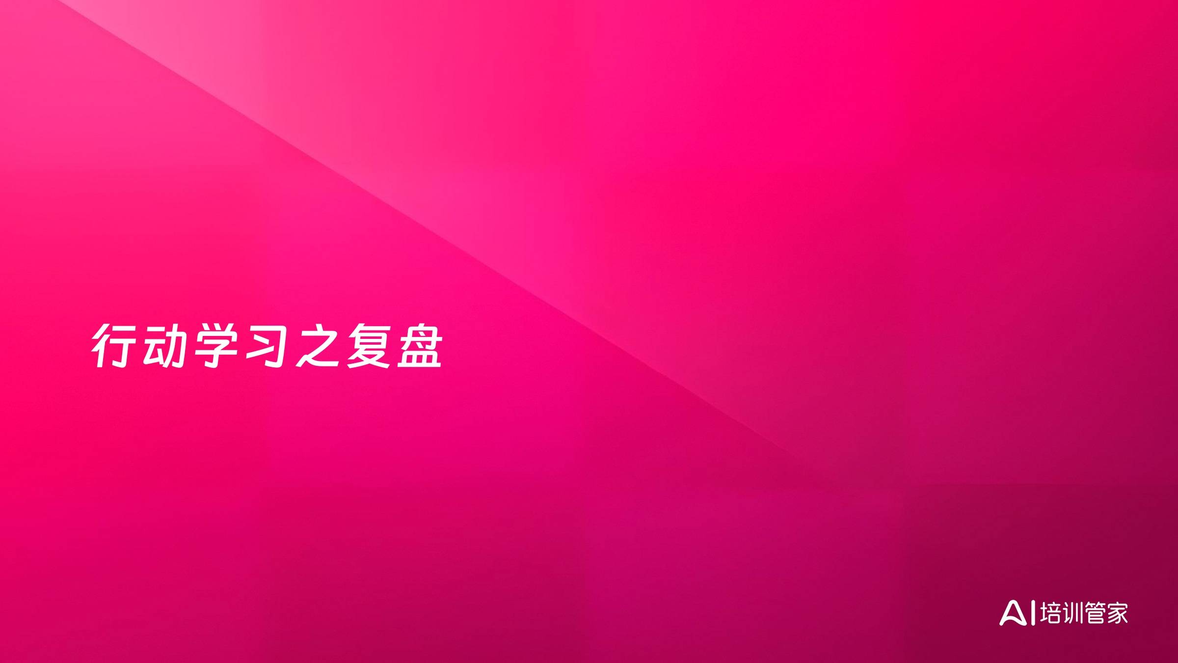 行动学习之复盘