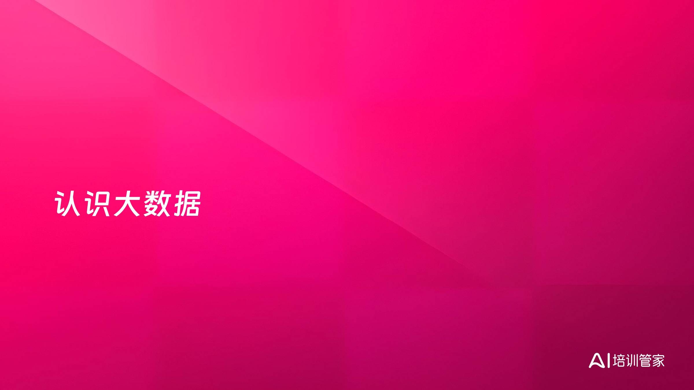 认识大数据
