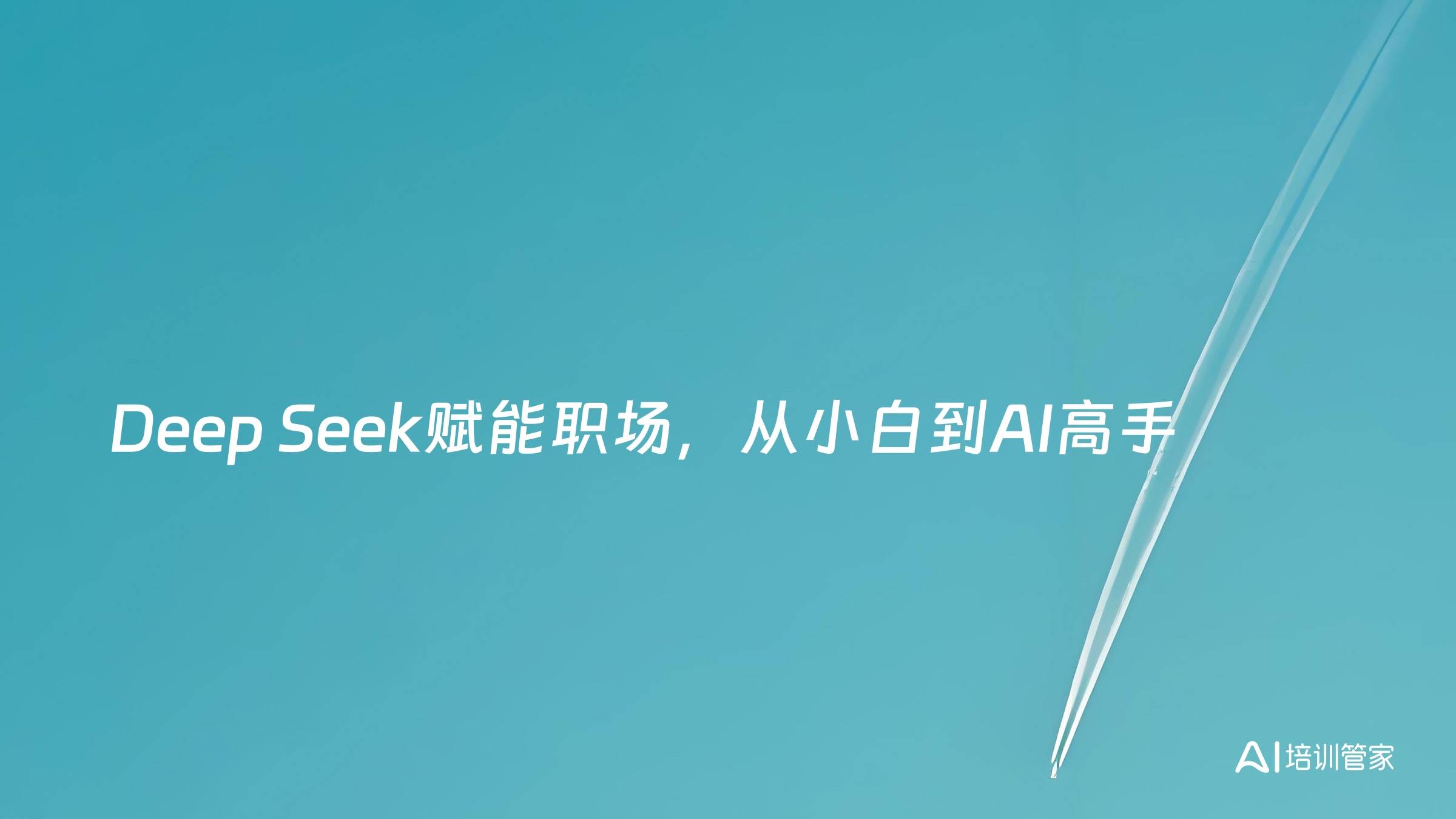 Deep Seek赋能职场，从小白到AI高手