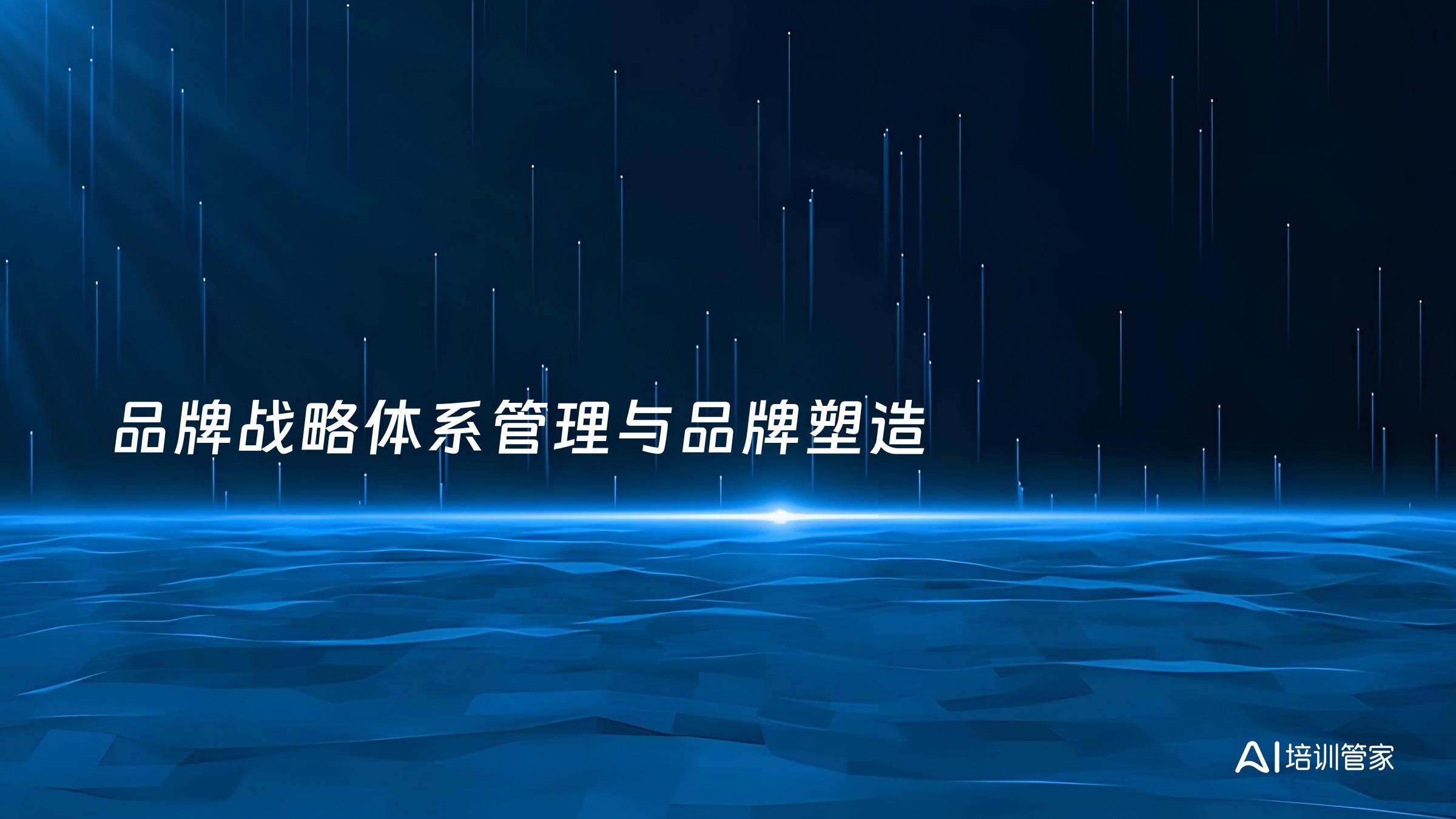 品牌战略体系管理与品牌塑造