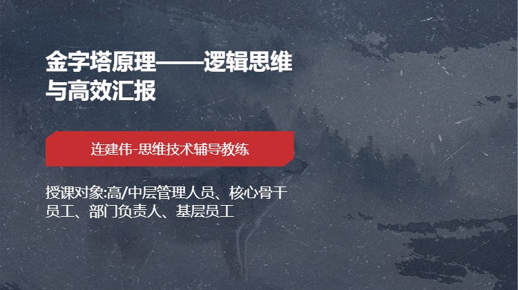 金字塔原理——逻辑思维与高效汇报