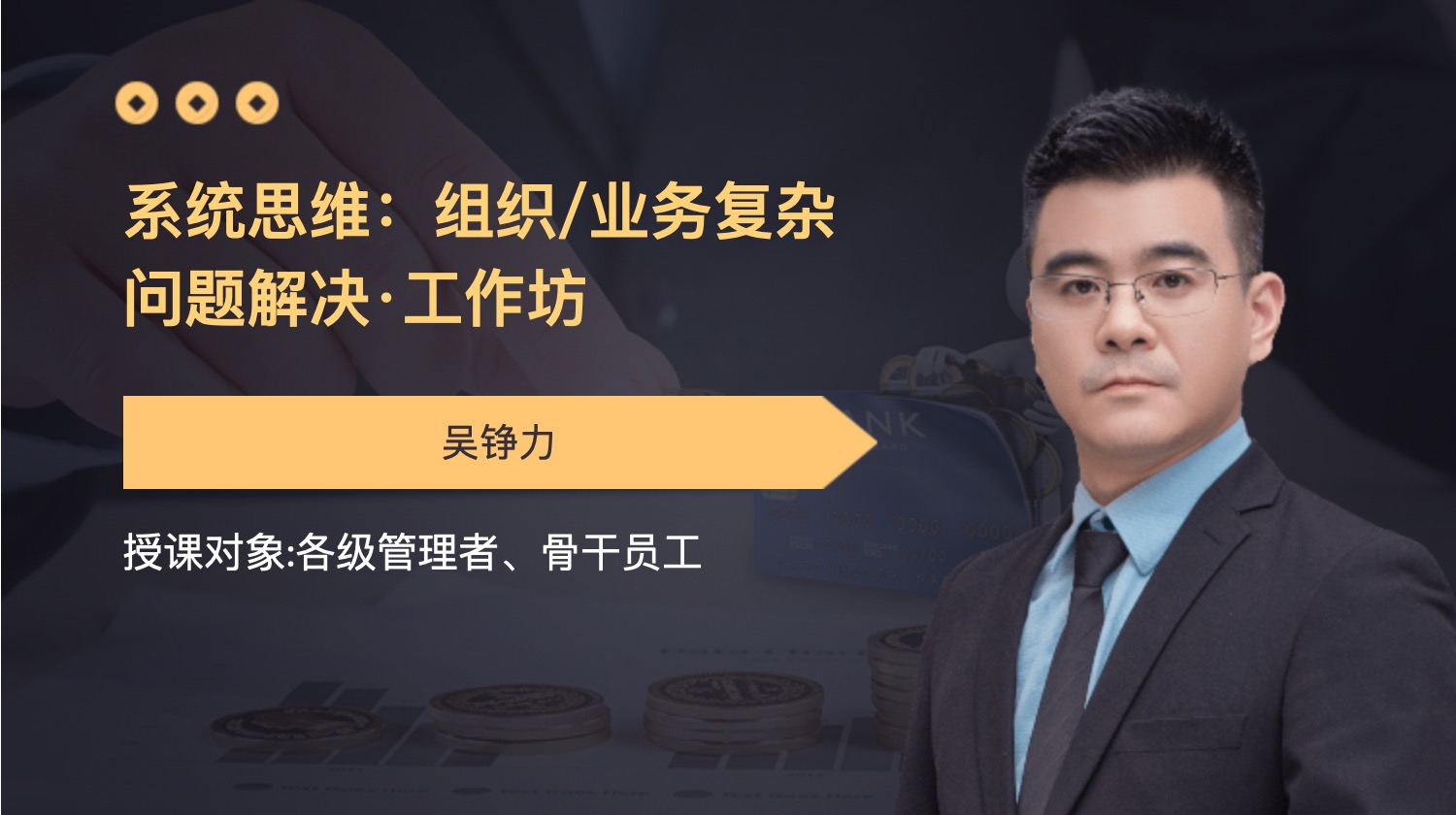 系统思维：组织/业务复杂问题解决·工作坊