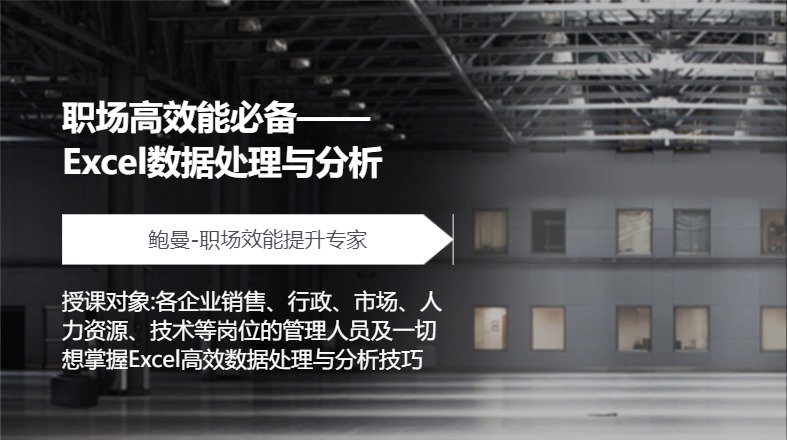 职场高效能必备——Excel数据处理与分析